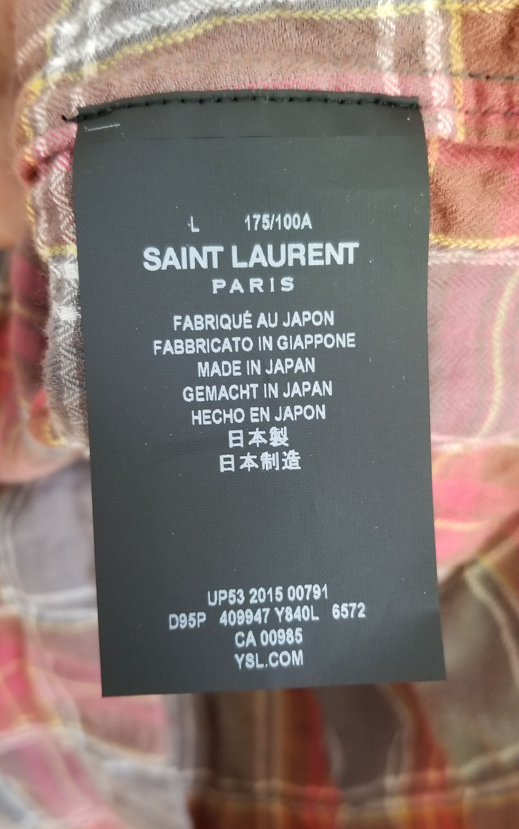 Saint Laurent Paris Saint Laurent Paris Surf Sound Gradient Bleach Shirt Size US L / EU 52-54 / 3 - 4 Thumbnail