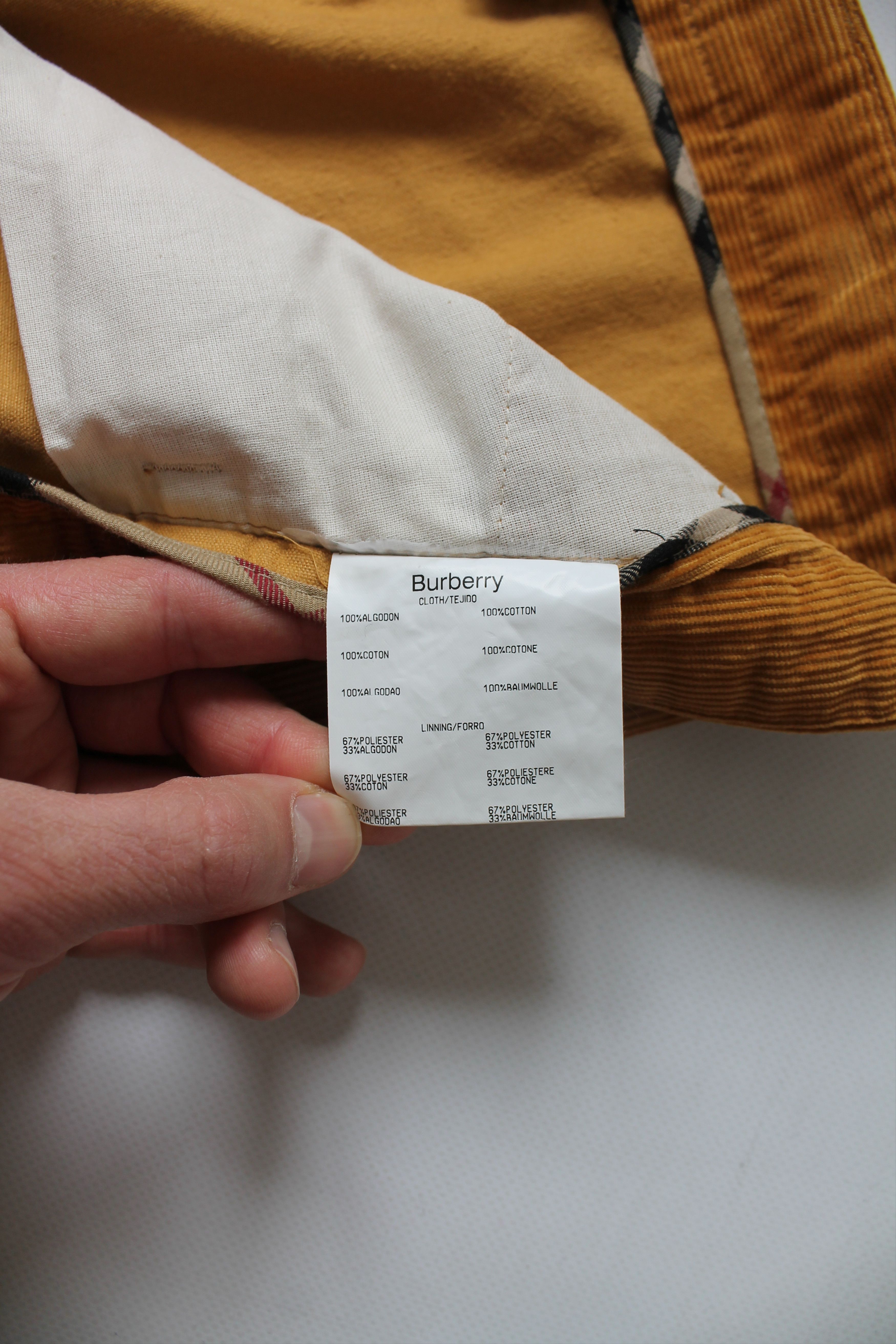 Burberry BURBERRY Sport Line Corduroy Cropped Pants Mustard Size US 34 / EU 50 - 10 Thumbnail