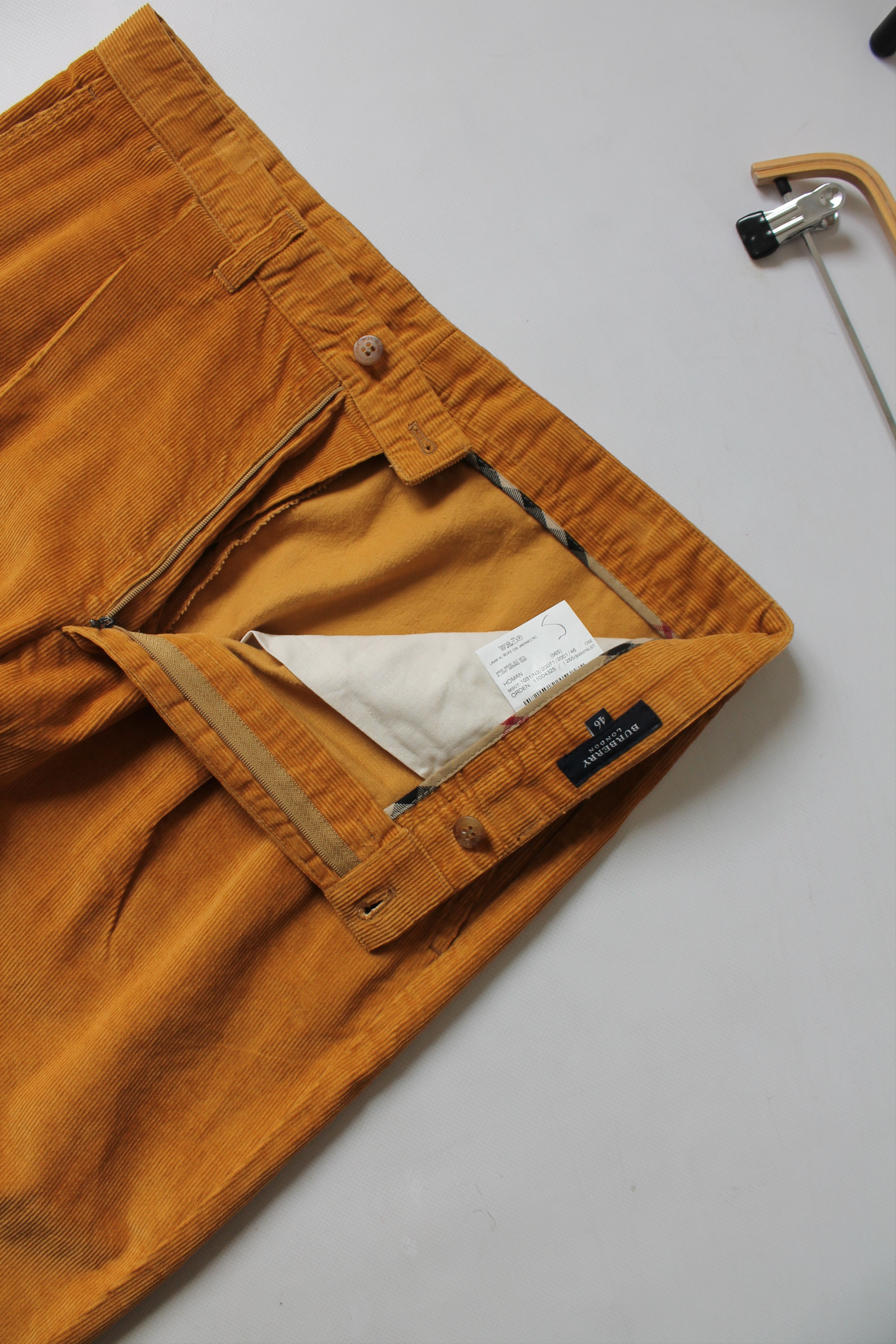 Burberry BURBERRY Sport Line Corduroy Cropped Pants Mustard Size US 34 / EU 50 - 8 Thumbnail