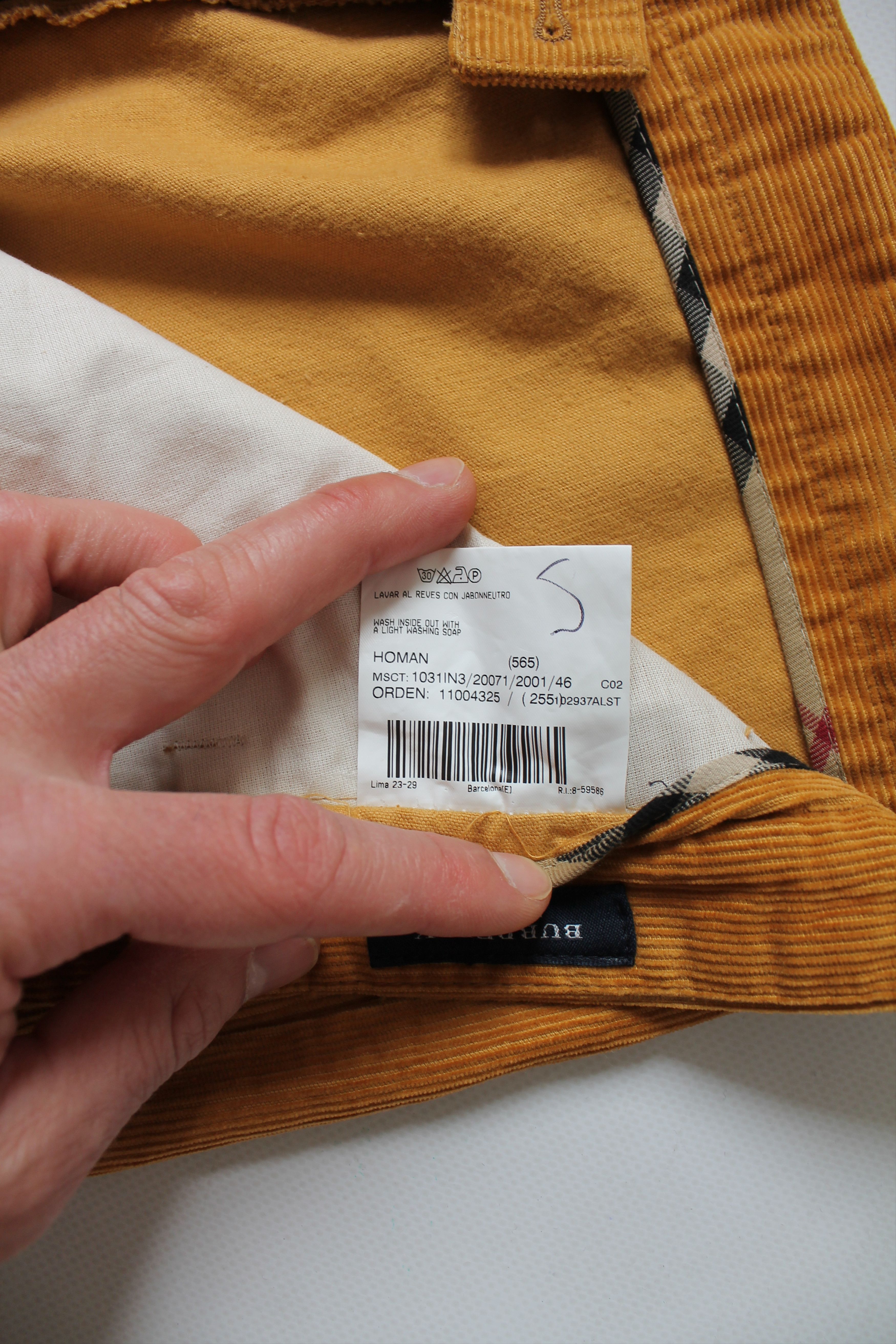 Burberry BURBERRY Sport Line Corduroy Cropped Pants Mustard Size US 34 / EU 50 - 11 Thumbnail