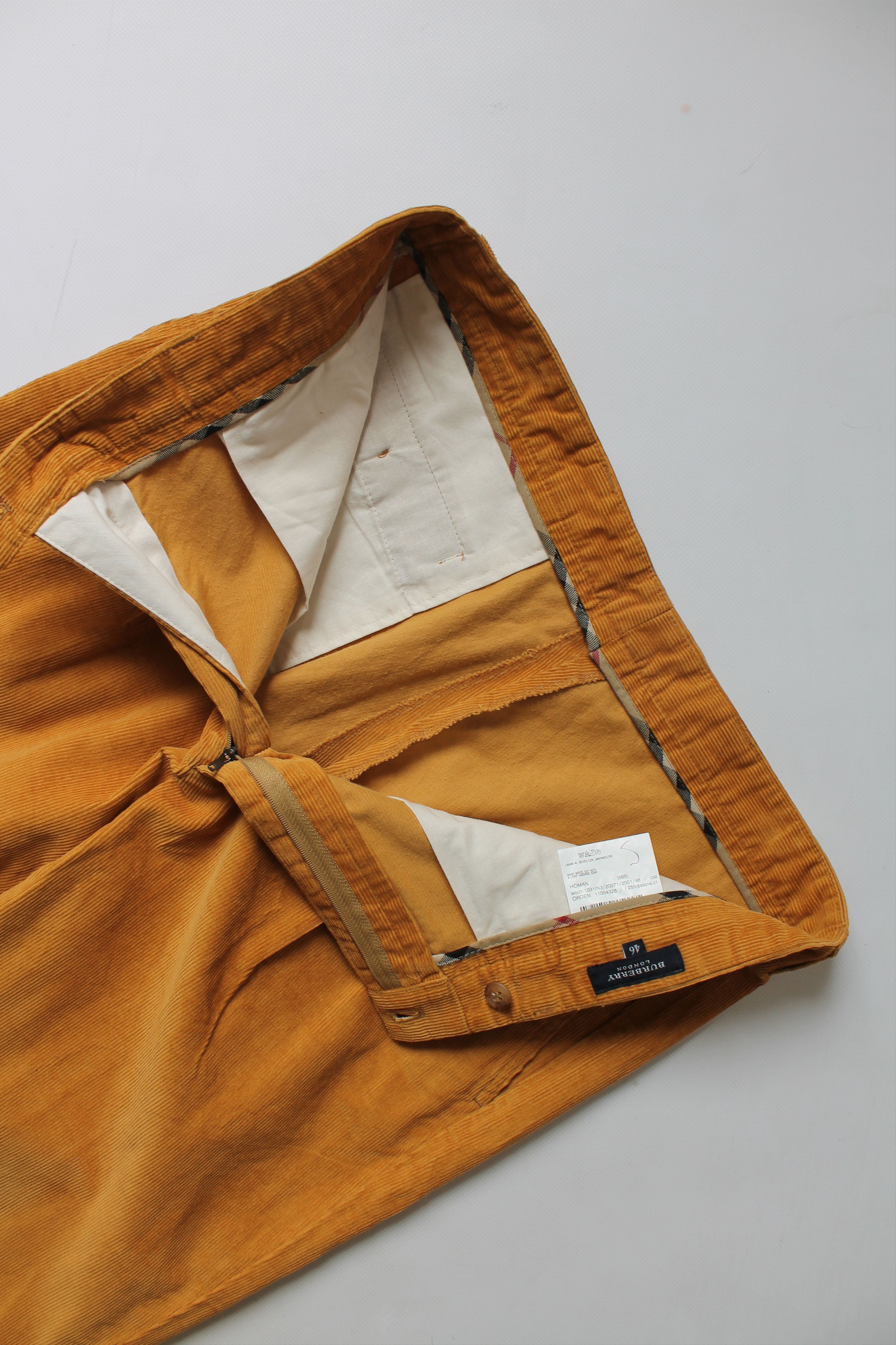 Burberry BURBERRY Sport Line Corduroy Cropped Pants Mustard Size US 34 / EU 50 - 13 Thumbnail