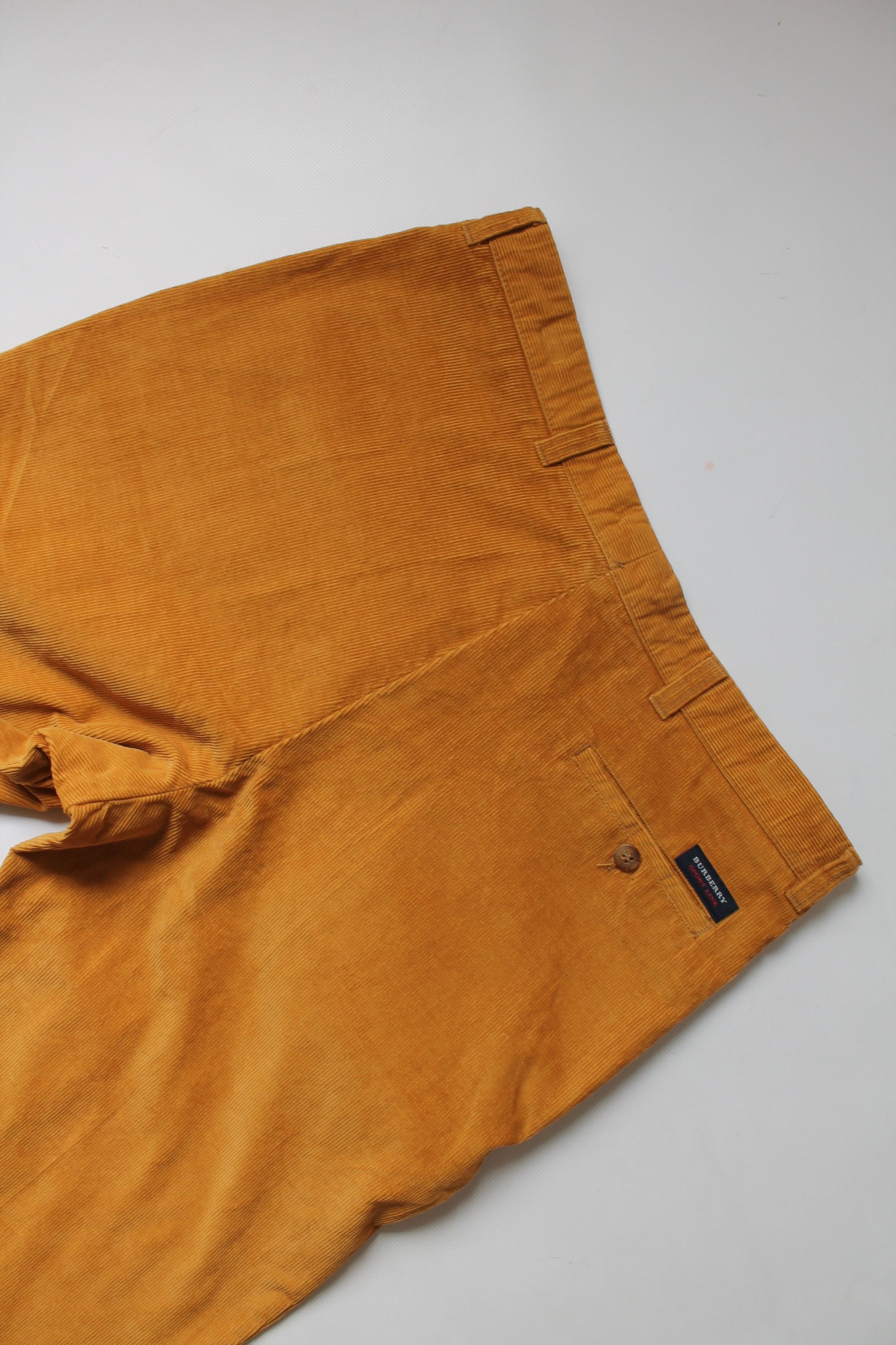 Burberry BURBERRY Sport Line Corduroy Cropped Pants Mustard Size US 34 / EU 50 - 14 Thumbnail