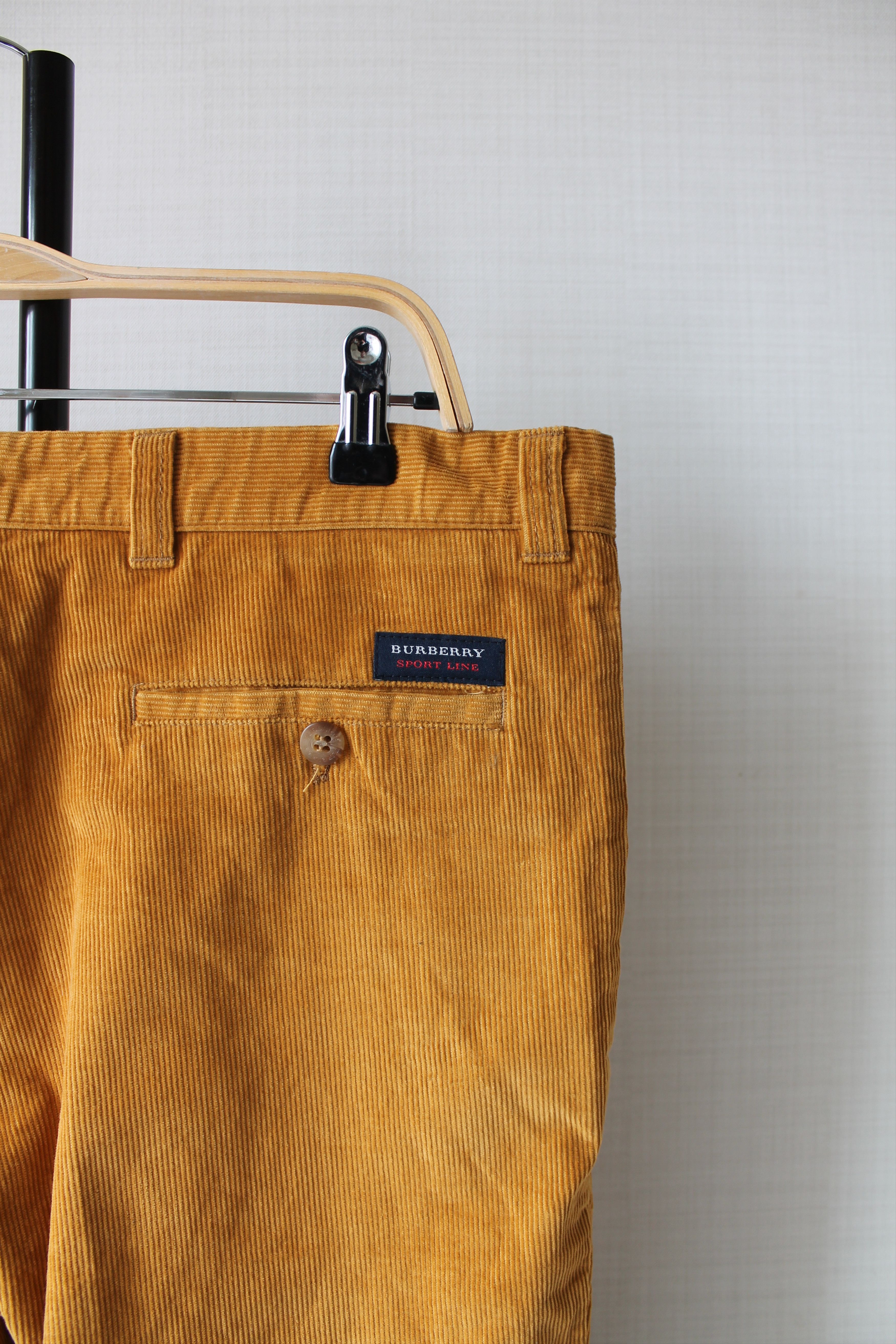 Burberry BURBERRY Sport Line Corduroy Cropped Pants Mustard Size US 34 / EU 50 - 5 Thumbnail