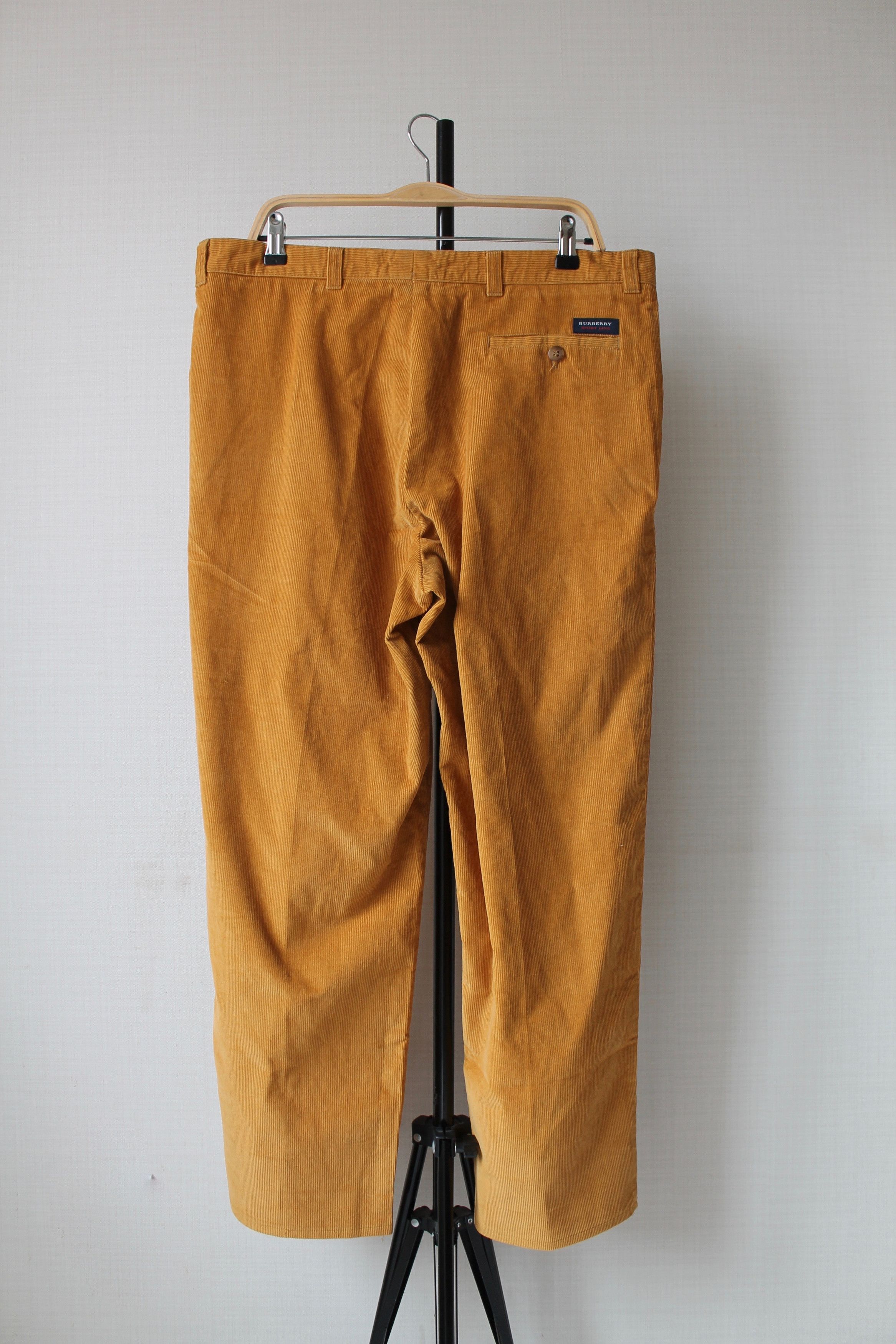 Burberry BURBERRY Sport Line Corduroy Cropped Pants Mustard Size US 34 / EU 50 - 4 Thumbnail