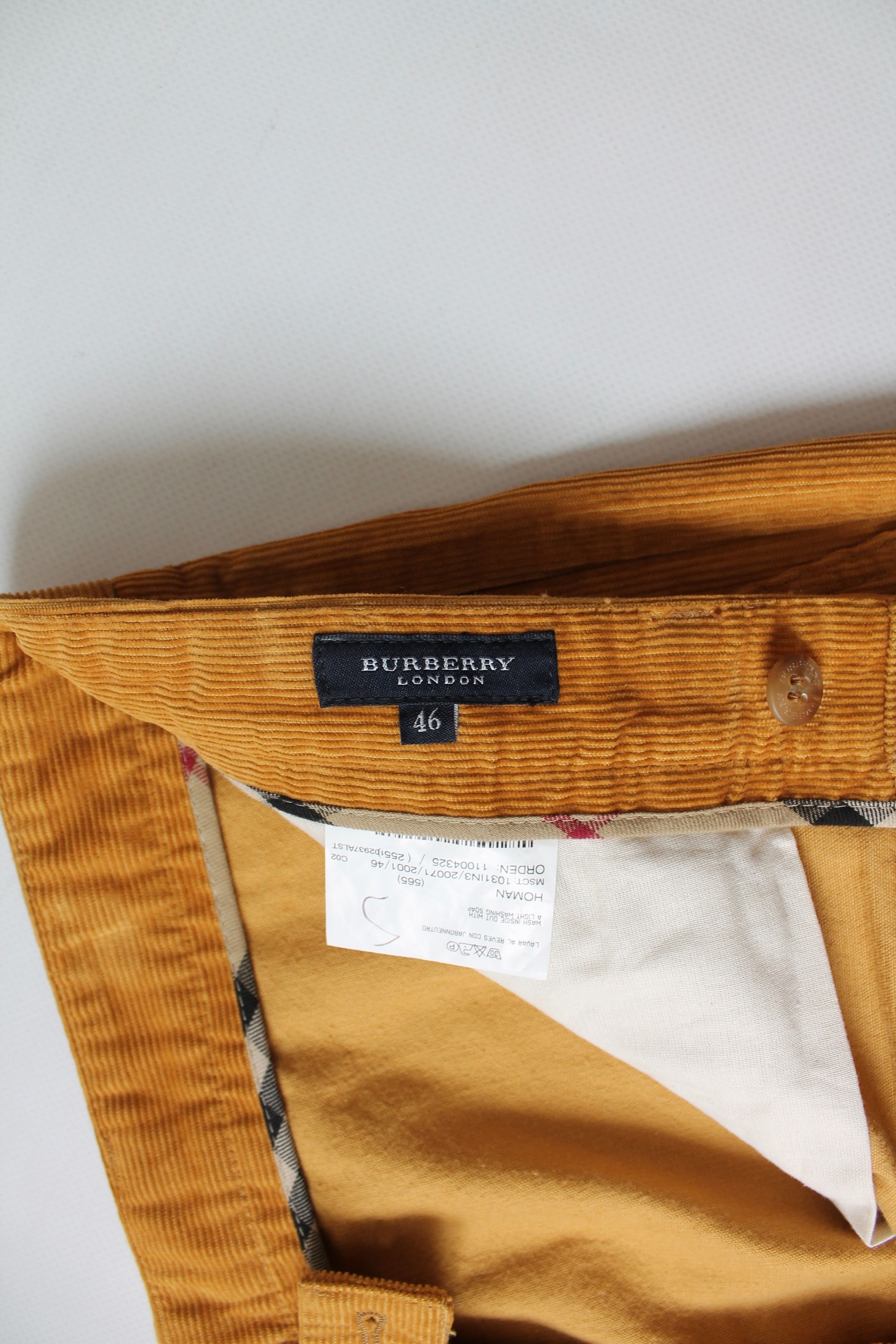 Burberry BURBERRY Sport Line Corduroy Cropped Pants Mustard Size US 34 / EU 50 - 9 Thumbnail