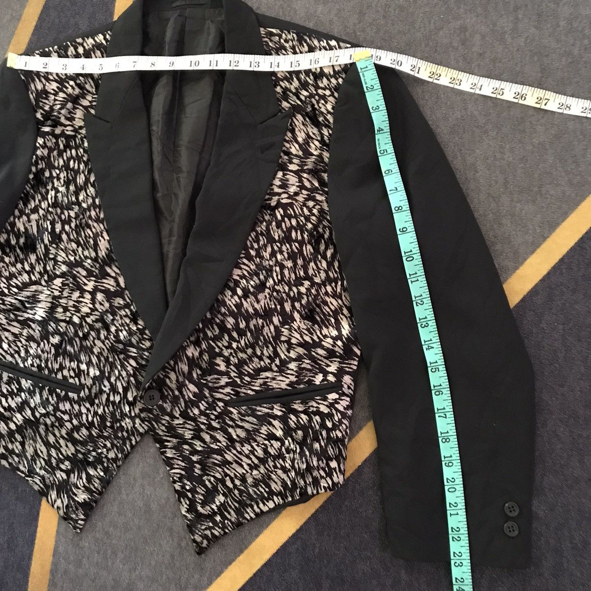 Japanese Brand Crop Jacket produced men’s kawamura black tailled Gul Tokyo Size US M / EU 48-50 / 2 - 25 Thumbnail