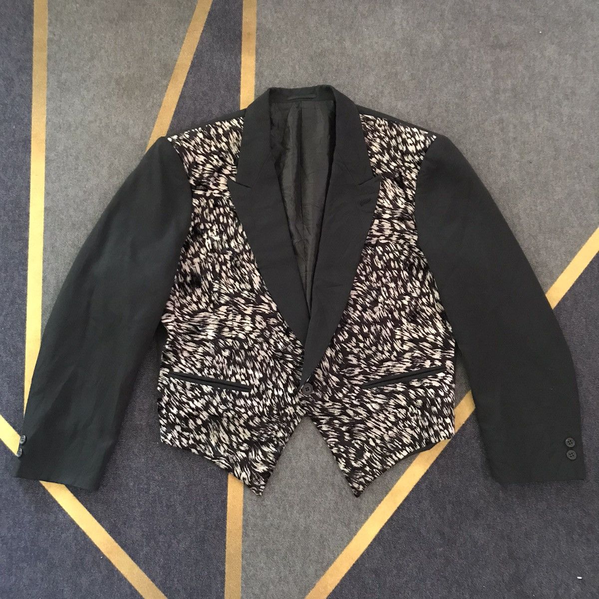 Japanese Brand Crop Jacket produced men’s kawamura black tailled Gul Tokyo Size US M / EU 48-50 / 2 - 22 Thumbnail