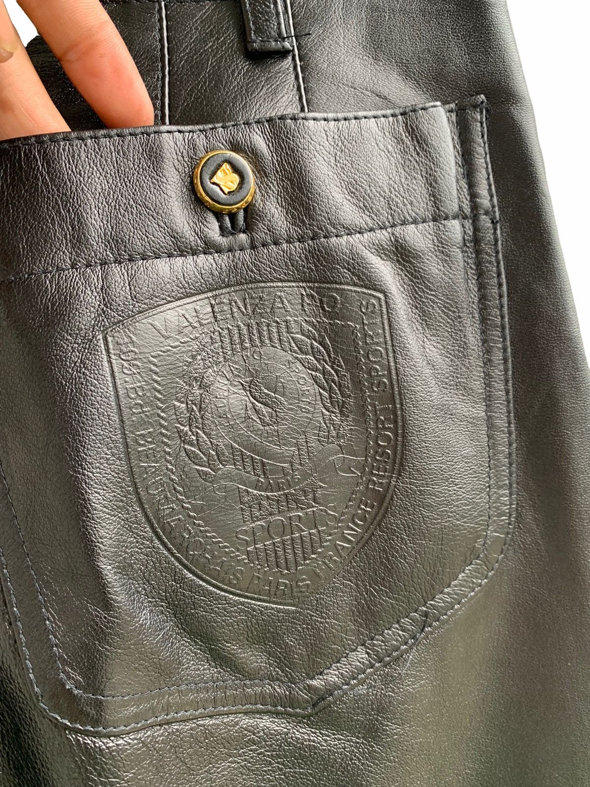 Genuine Leather Vintage Leather Valenza Po Sports Pants Size US 29 - 11 Thumbnail