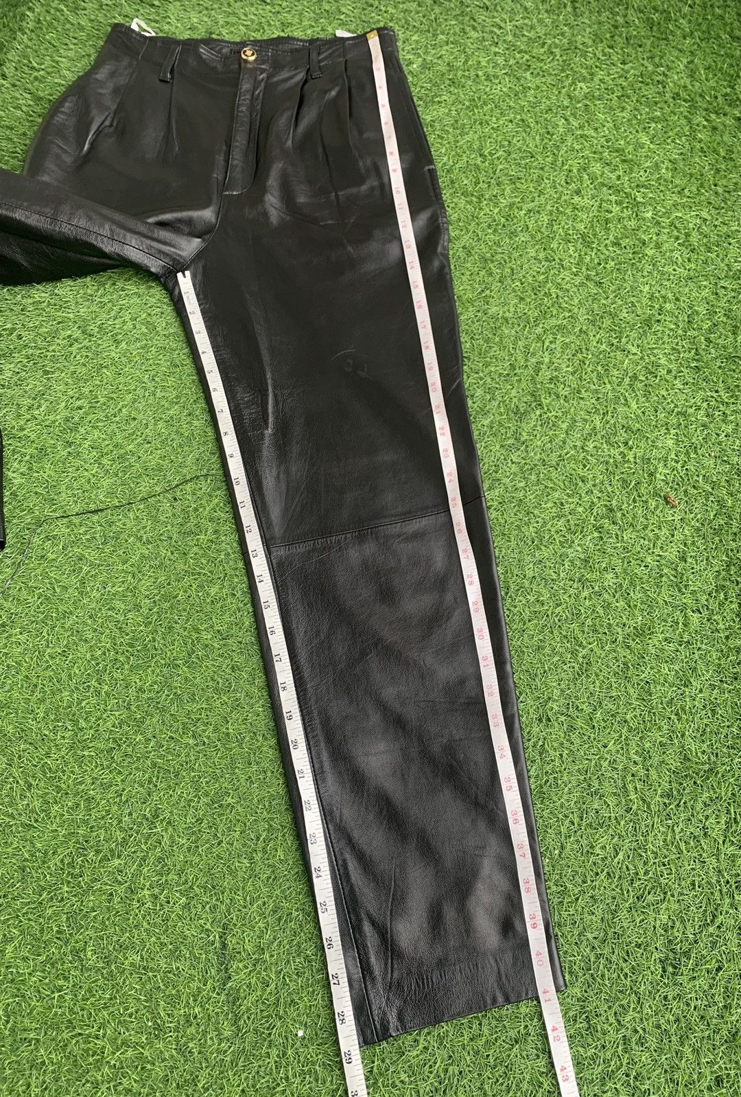Genuine Leather Vintage Leather Valenza Po Sports Pants Size US 29 - 24 Thumbnail