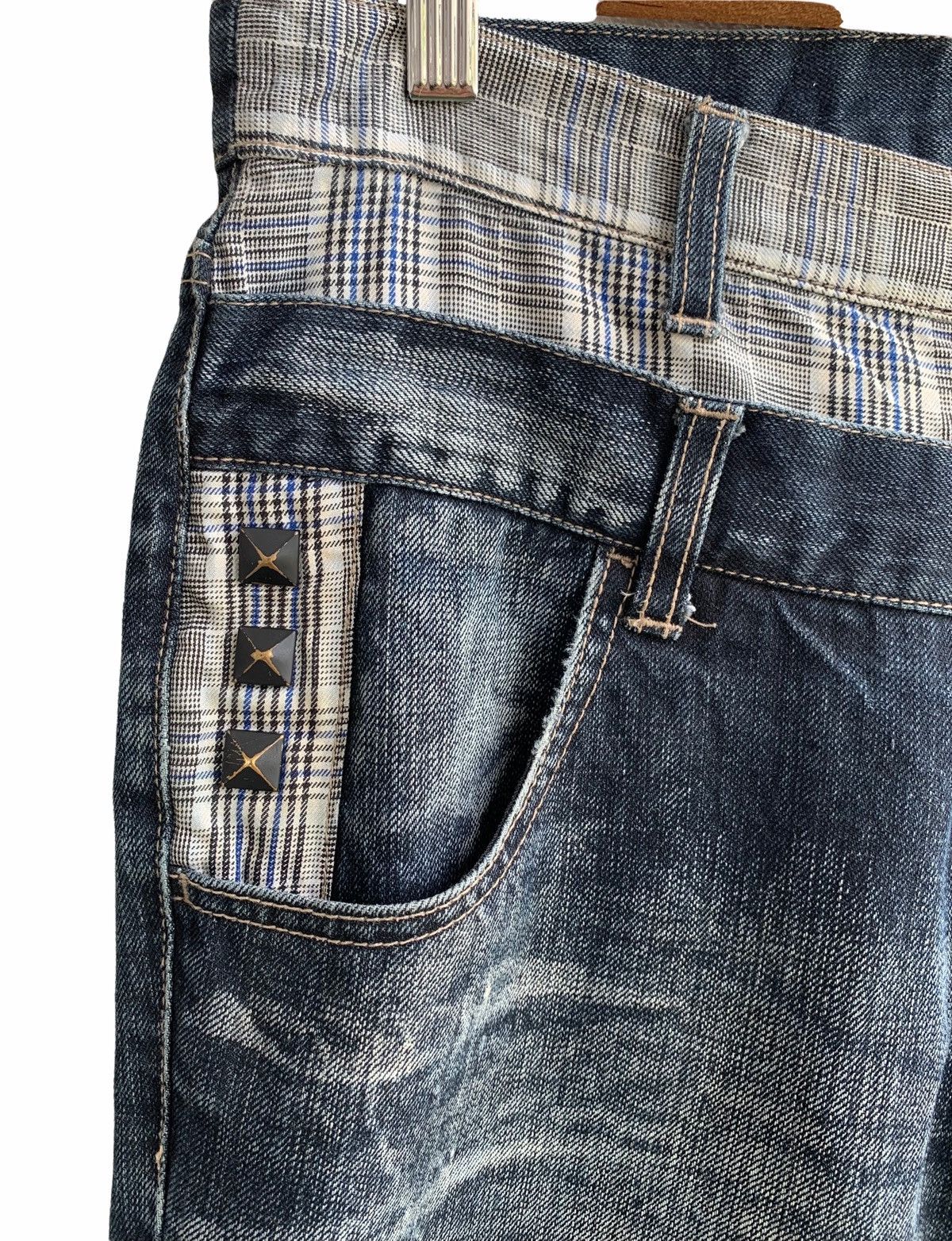 PPFM Japanese Brand PPFM Distressed Double Waist Jeans Size US 30 / EU 46 - 9 Thumbnail