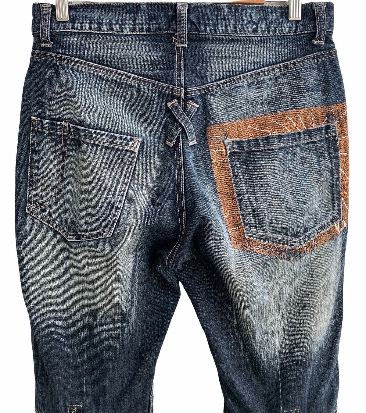 PPFM Japanese Brand PPFM Distressed Double Waist Jeans Size US 30 / EU 46 - 5 Thumbnail