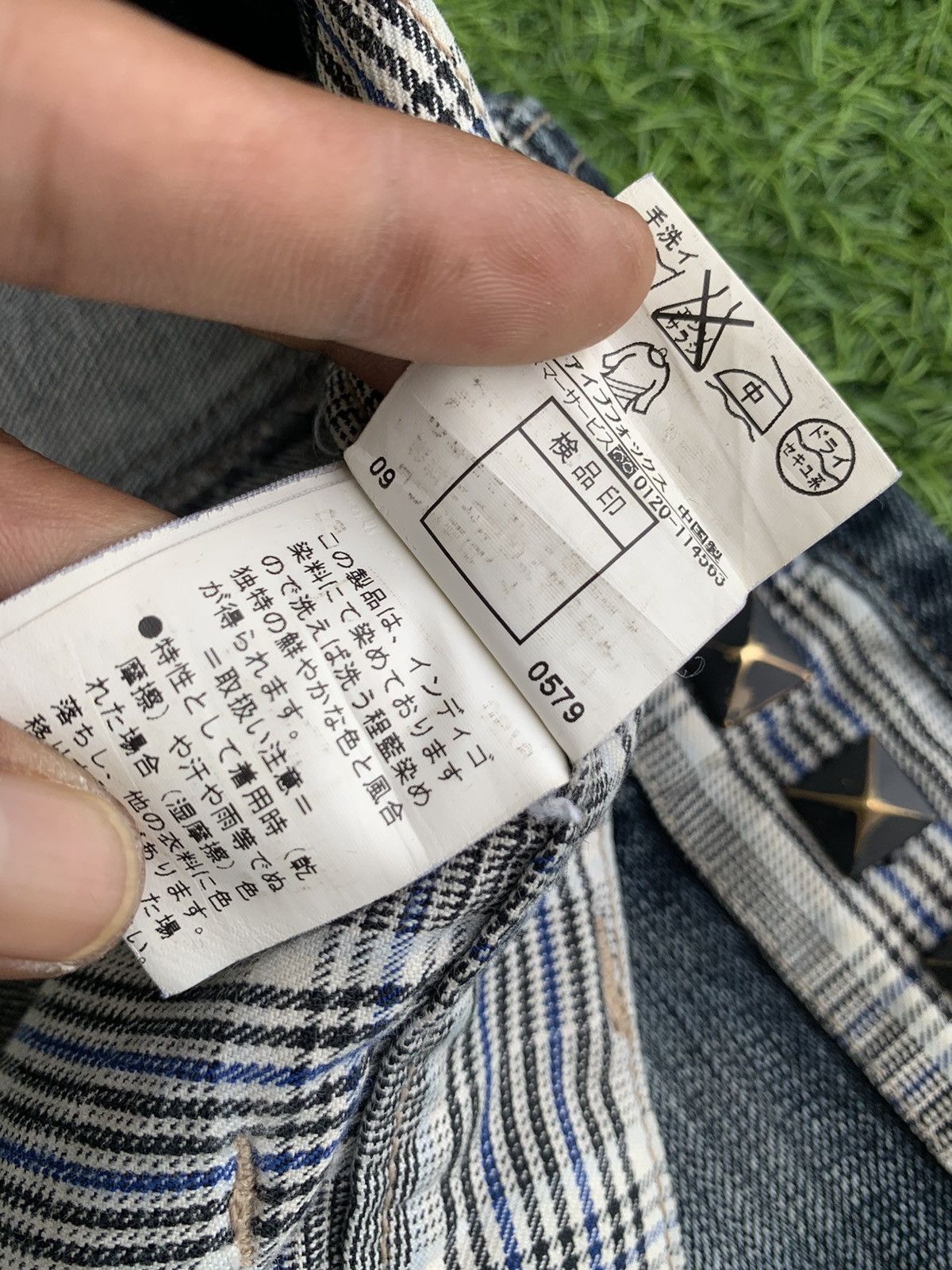 PPFM Japanese Brand PPFM Distressed Double Waist Jeans Size US 30 / EU 46 - 12 Thumbnail