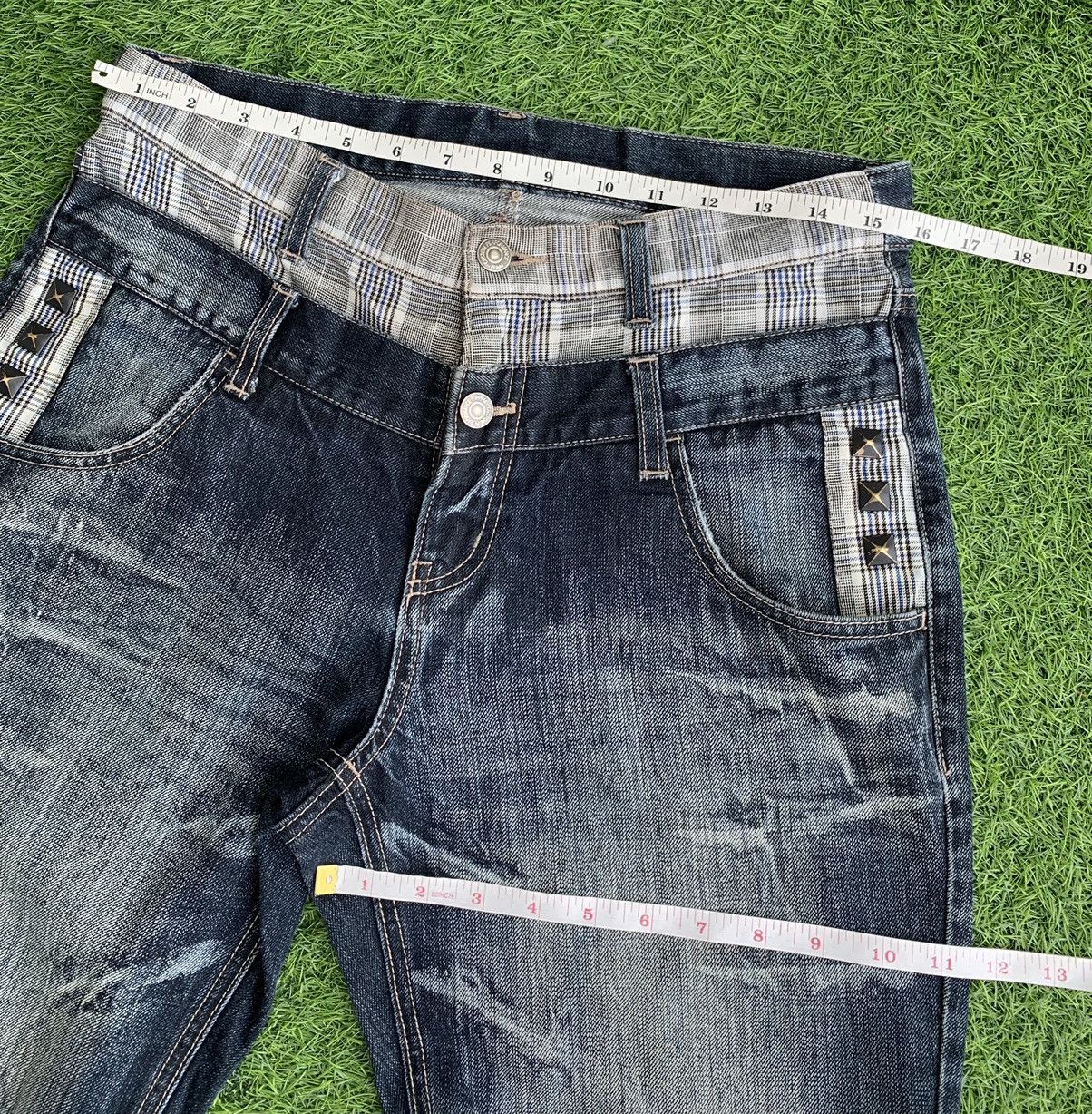 PPFM Japanese Brand PPFM Distressed Double Waist Jeans Size US 30 / EU 46 - 15 Thumbnail
