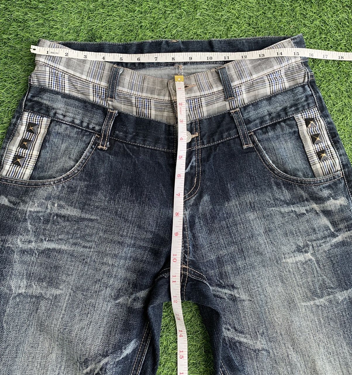 PPFM Japanese Brand PPFM Distressed Double Waist Jeans Size US 30 / EU 46 - 16 Thumbnail