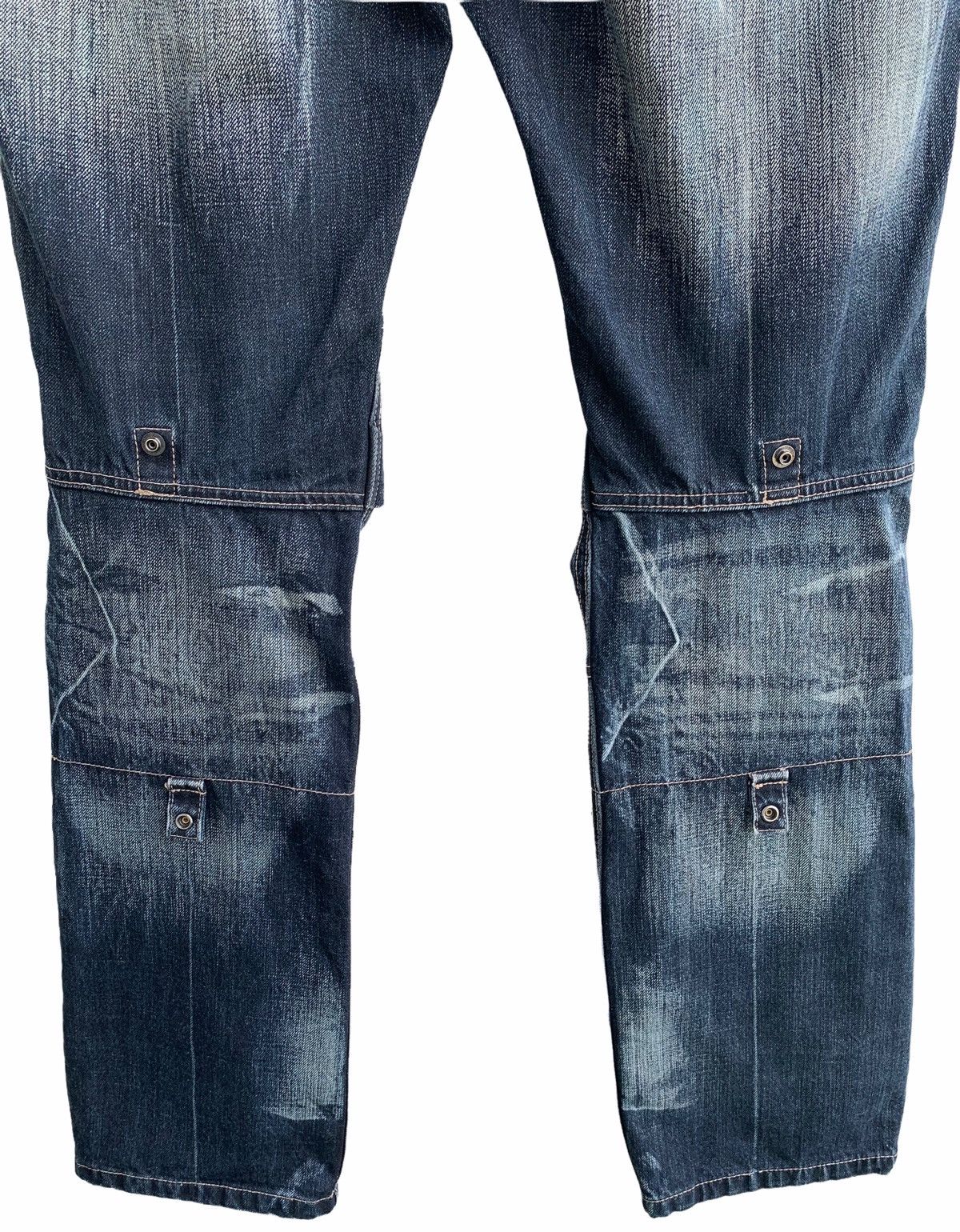 PPFM Japanese Brand PPFM Distressed Double Waist Jeans Size US 30 / EU 46 - 7 Thumbnail