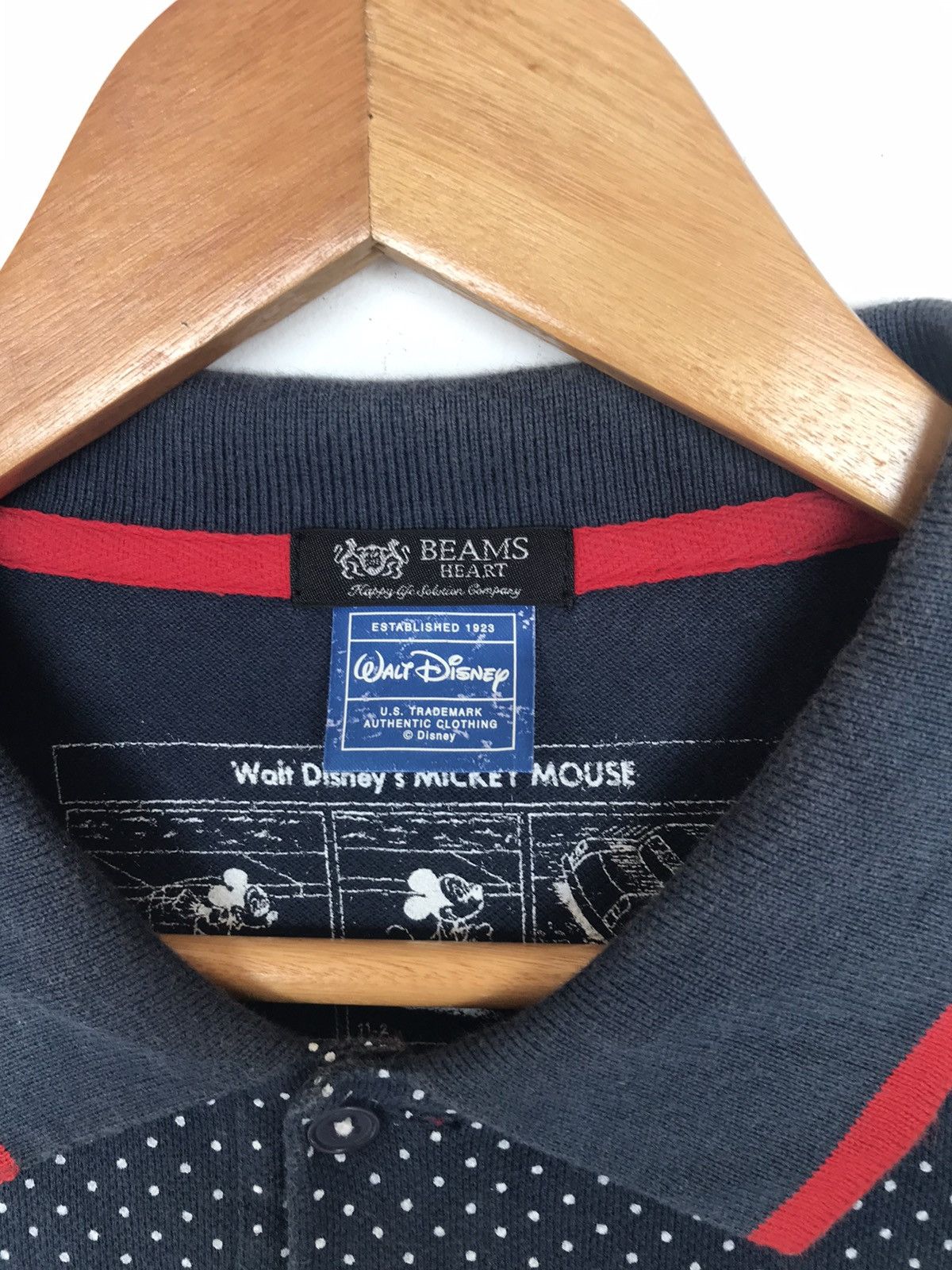 Disney Vintage Mickey Mouse X Beams Japan Polo Shirt Size US M / EU 48-50 / 2 - 3 Thumbnail