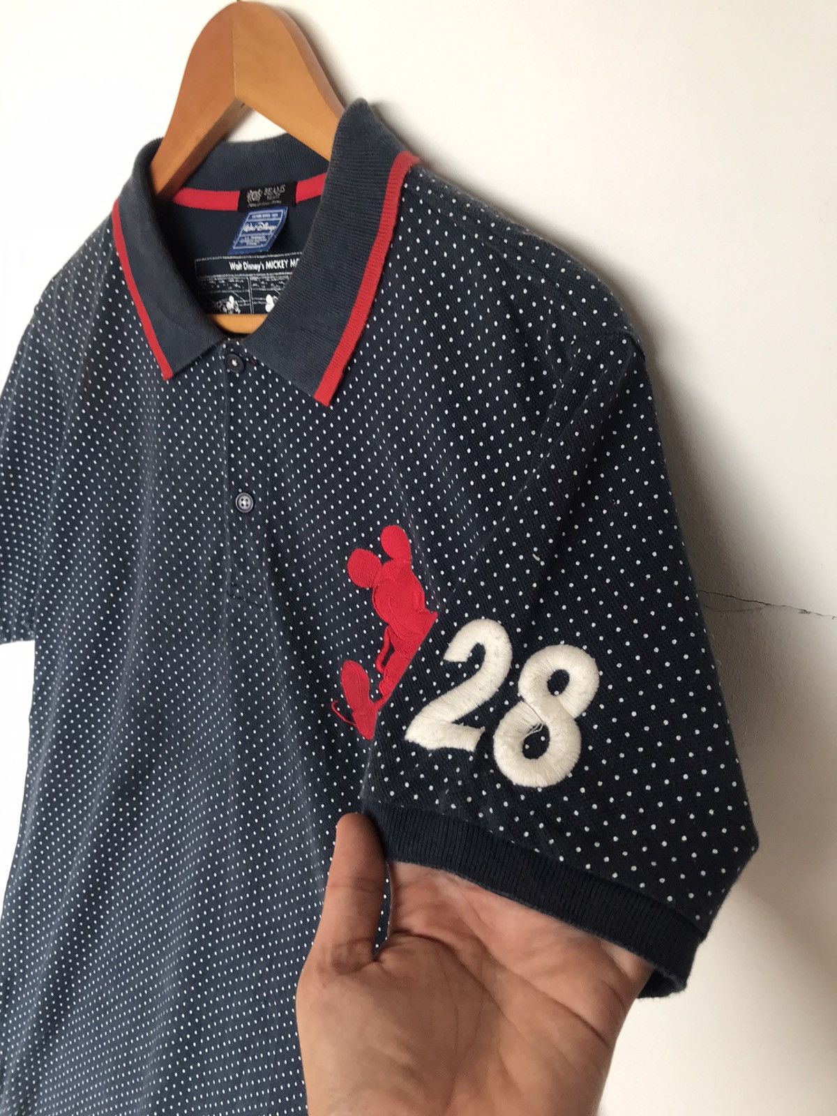 Disney Vintage Mickey Mouse X Beams Japan Polo Shirt Size US M / EU 48-50 / 2 - 4 Thumbnail