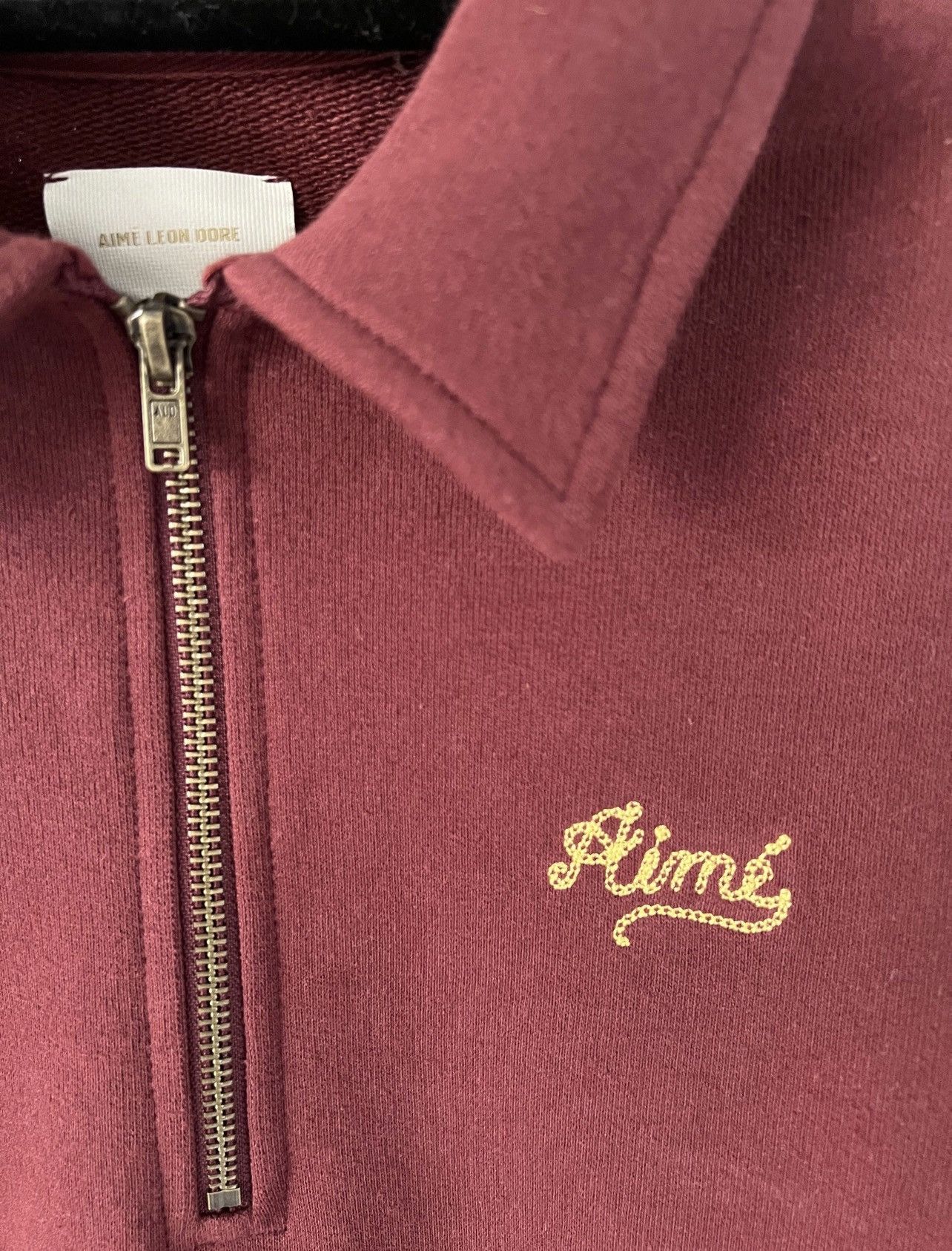 Aime Leon Dore Aime Leon Dore Chain Stitch Quarter Zip Sweater Size US L / EU 52-54 / 3 - 5 Thumbnail