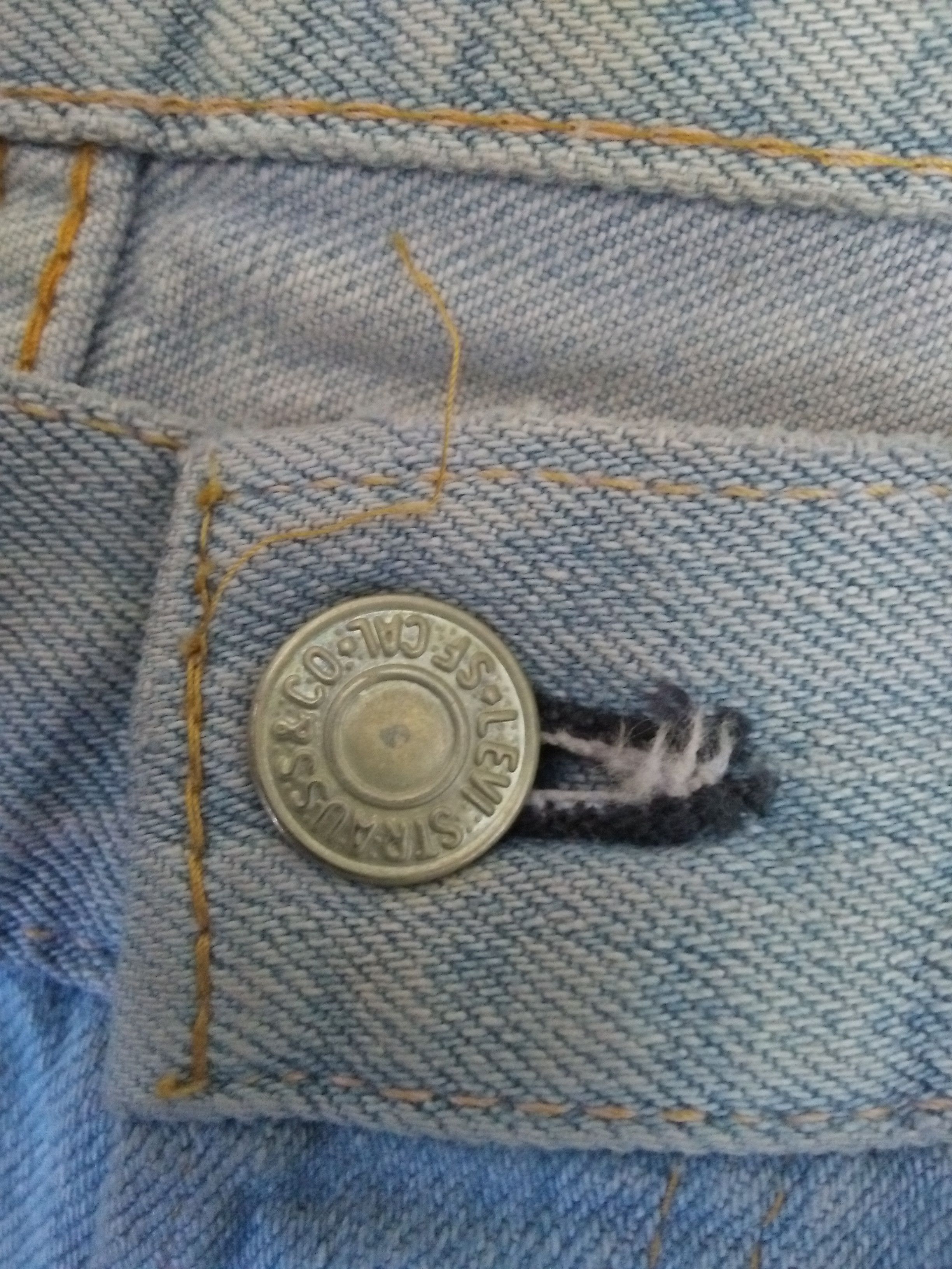 Levi's 70s LEVIS 501 DENIM SELVEDGE SINGLE STITCH #6 (A837) w34 Size US 34 / EU 50 - 5 Thumbnail
