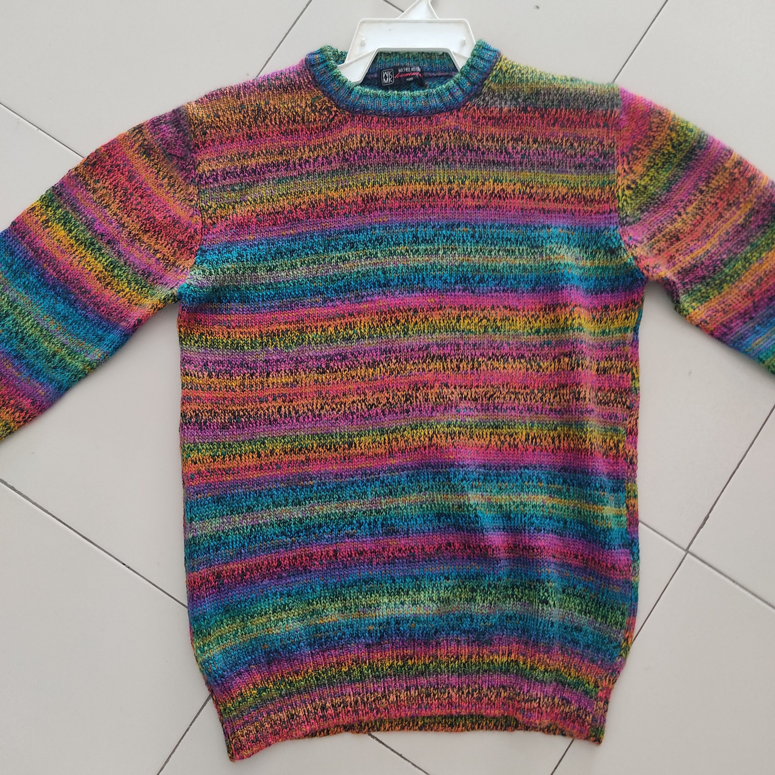 Michel Klein × Rainbow Michel Klein Rainbow Knitwear Jumper Size US M / EU 48-50 / 2 - 9 Thumbnail