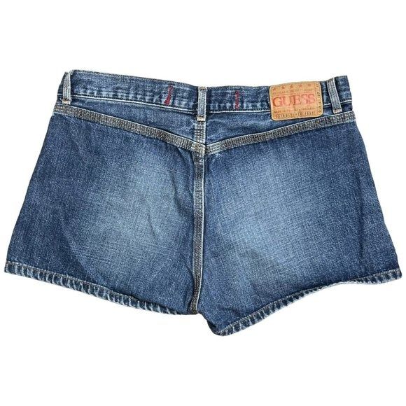 Guess Guess 2000s Pocketless Mid Rise Jean Denim Jeans Shorts Size ...