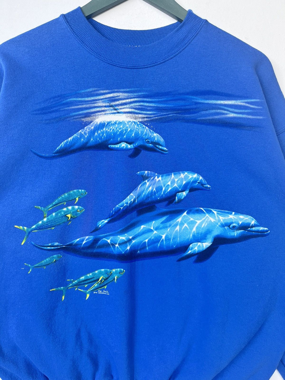 Habitat × Vintage Vintage 94 Dee Smith Harle Quin U.G Dolphin Sweatshirt Size US L / EU 52-54 / 3 - 3 Thumbnail