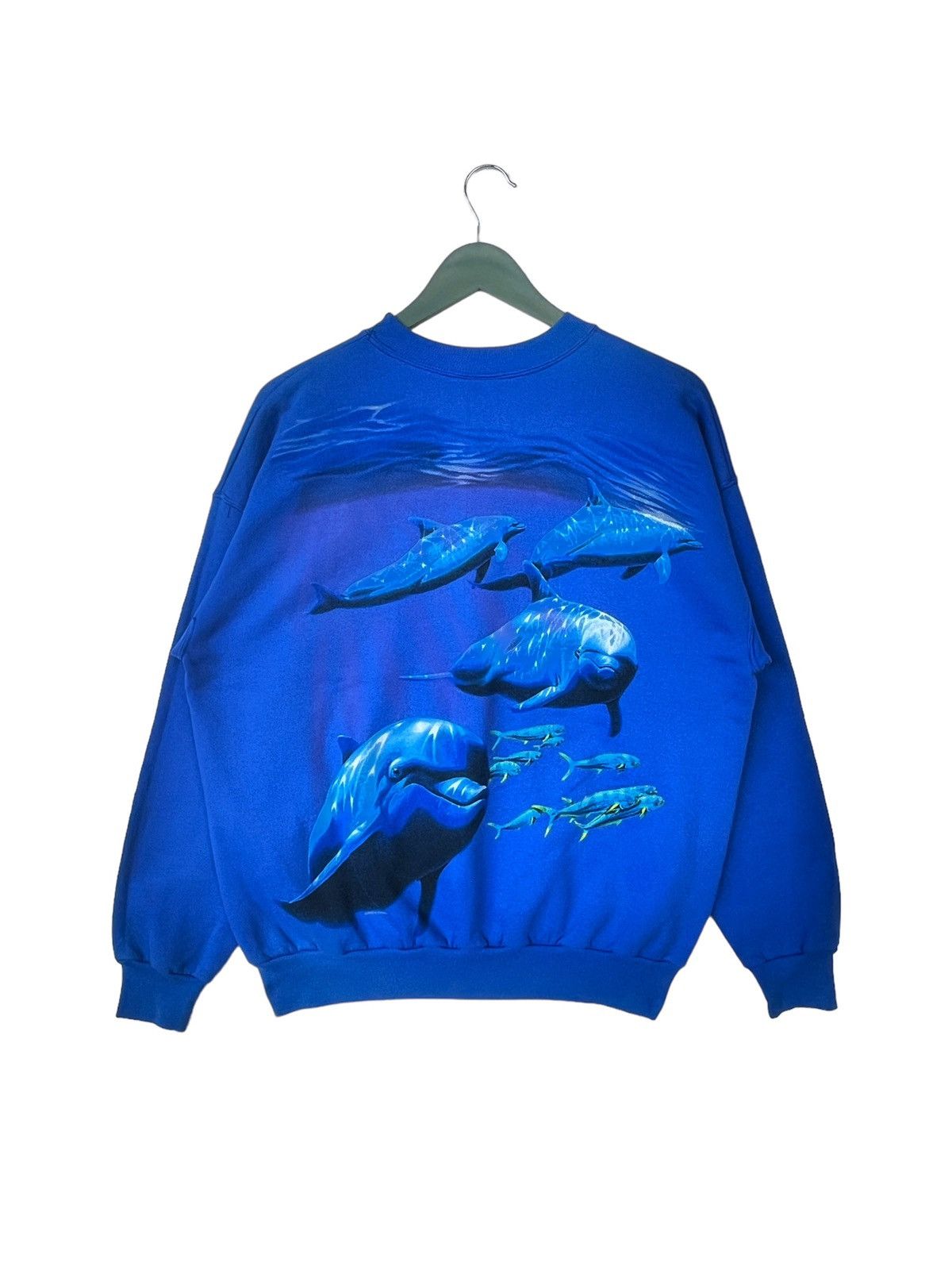 Habitat × Vintage Vintage 94 Dee Smith Harle Quin U.G Dolphin Sweatshirt Size US L / EU 52-54 / 3 - 2 Thumbnail