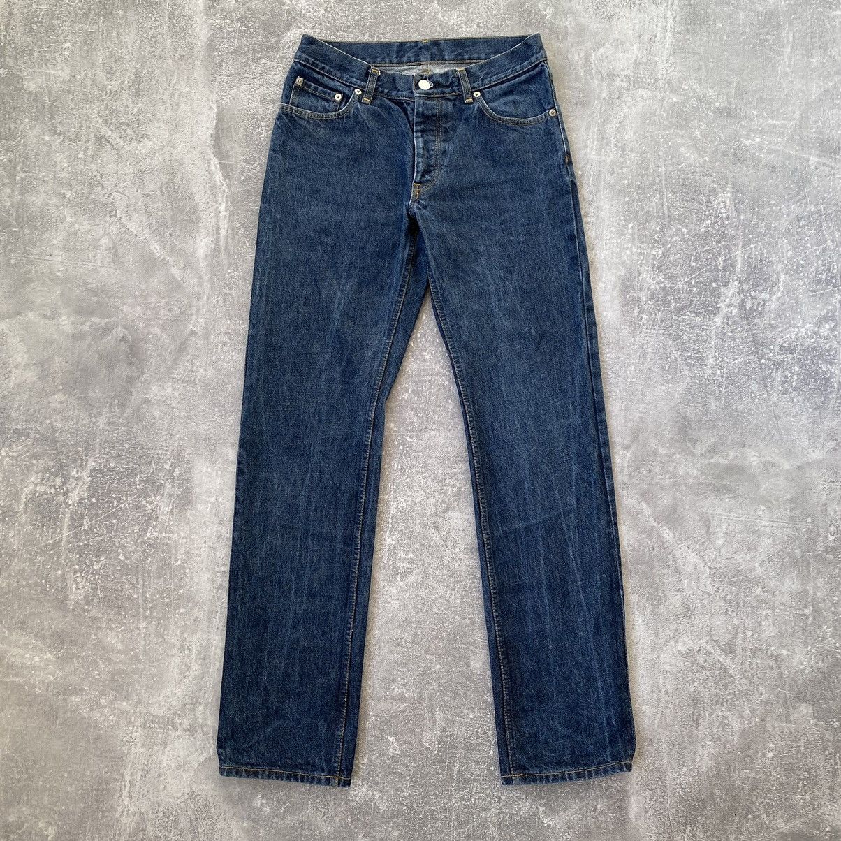 Pantalon Prisonnier Vintage Helmut Lang 1998 - Taille W32 L34, Coton Beige, Occasion Très Bon État
