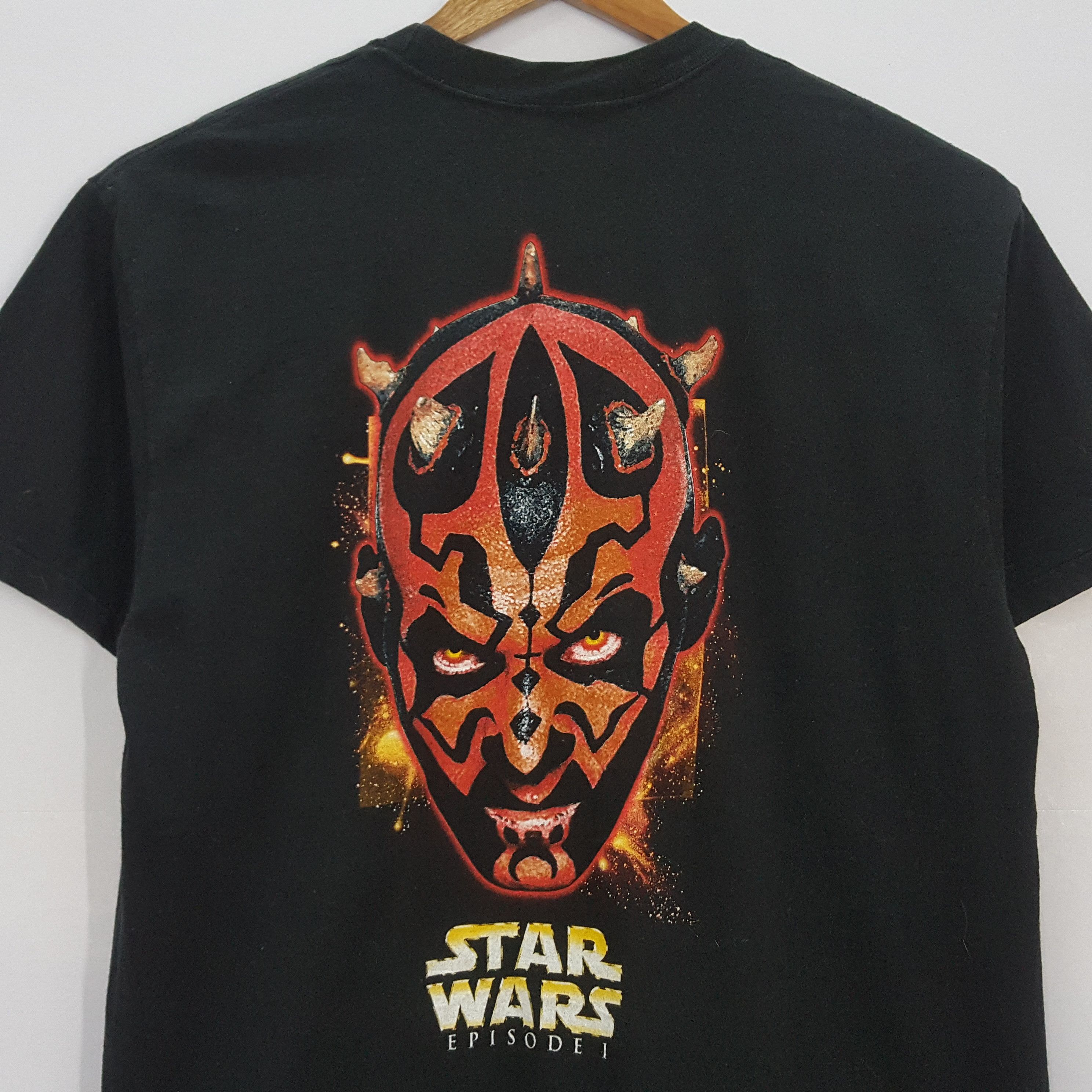 Vintage Vintage 90's STAR WARS EPISODE 1 SiTH LORD design t-shirt Size US XL / EU 56 / 4 - 5 Thumbnail