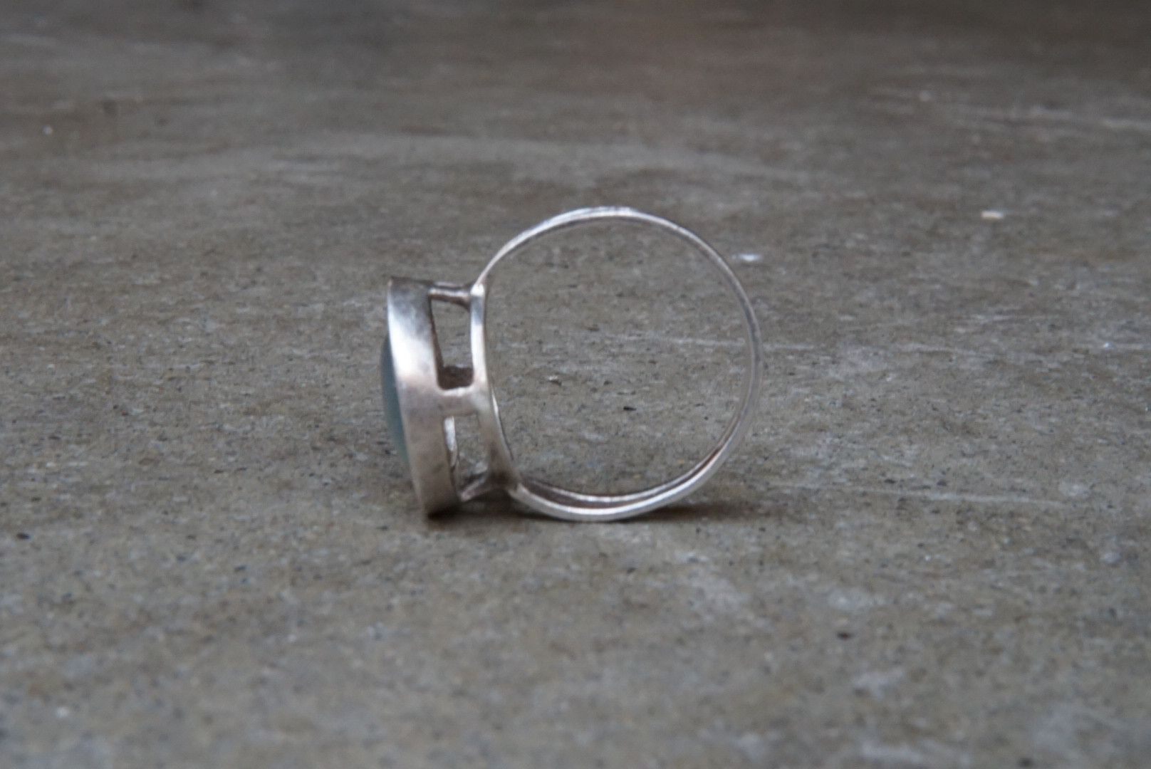 Jewelry × Sterling Silver × Vintage Sterling Silver Ring Glass Size 9.5 Mexico .925 6.4g Size ONE SIZE - 5 Thumbnail