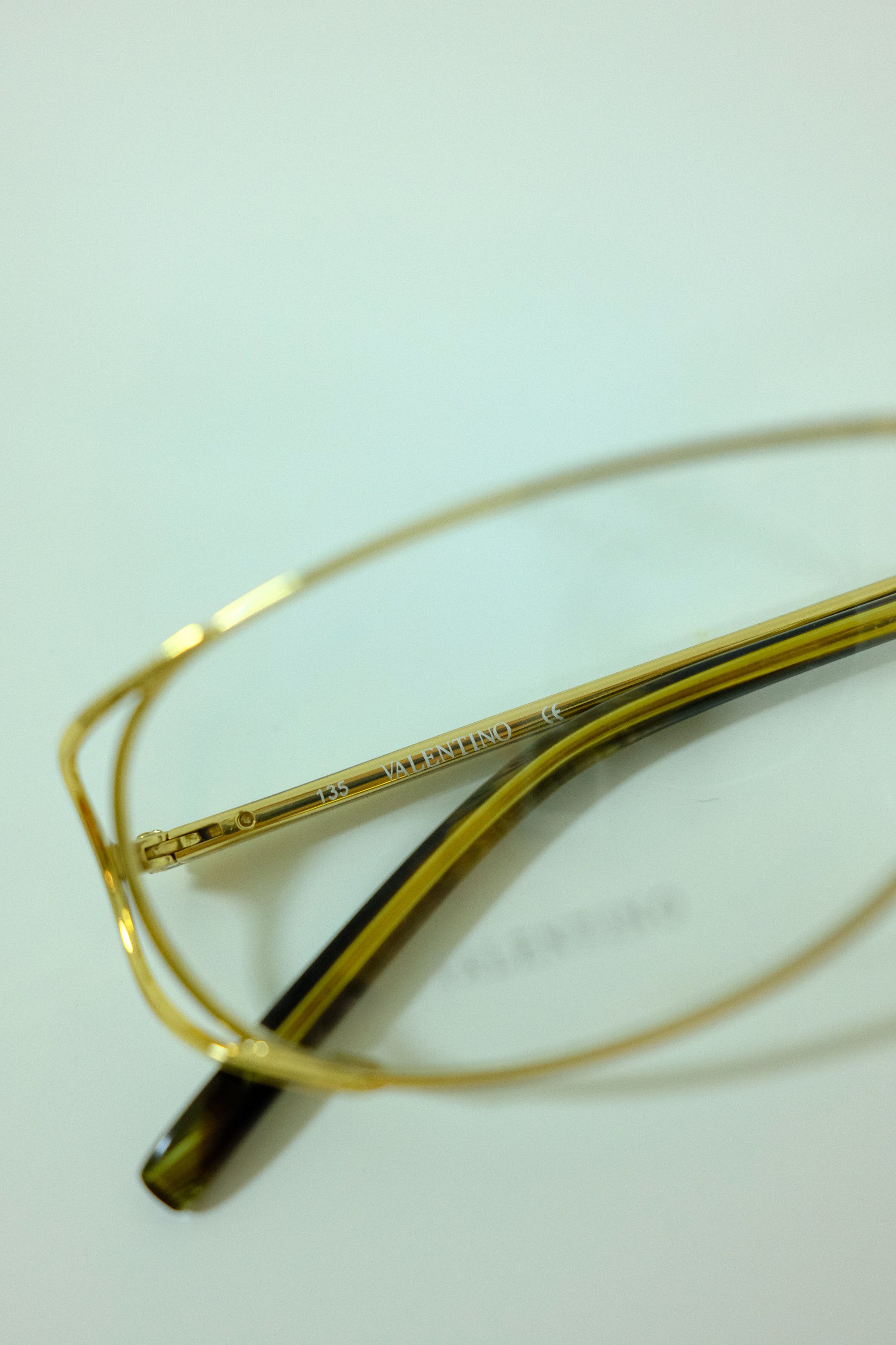 Valentino 90's New Valentino Crystals Gold Frames V 5321 Glasses Size ONE SIZE - 9 Thumbnail