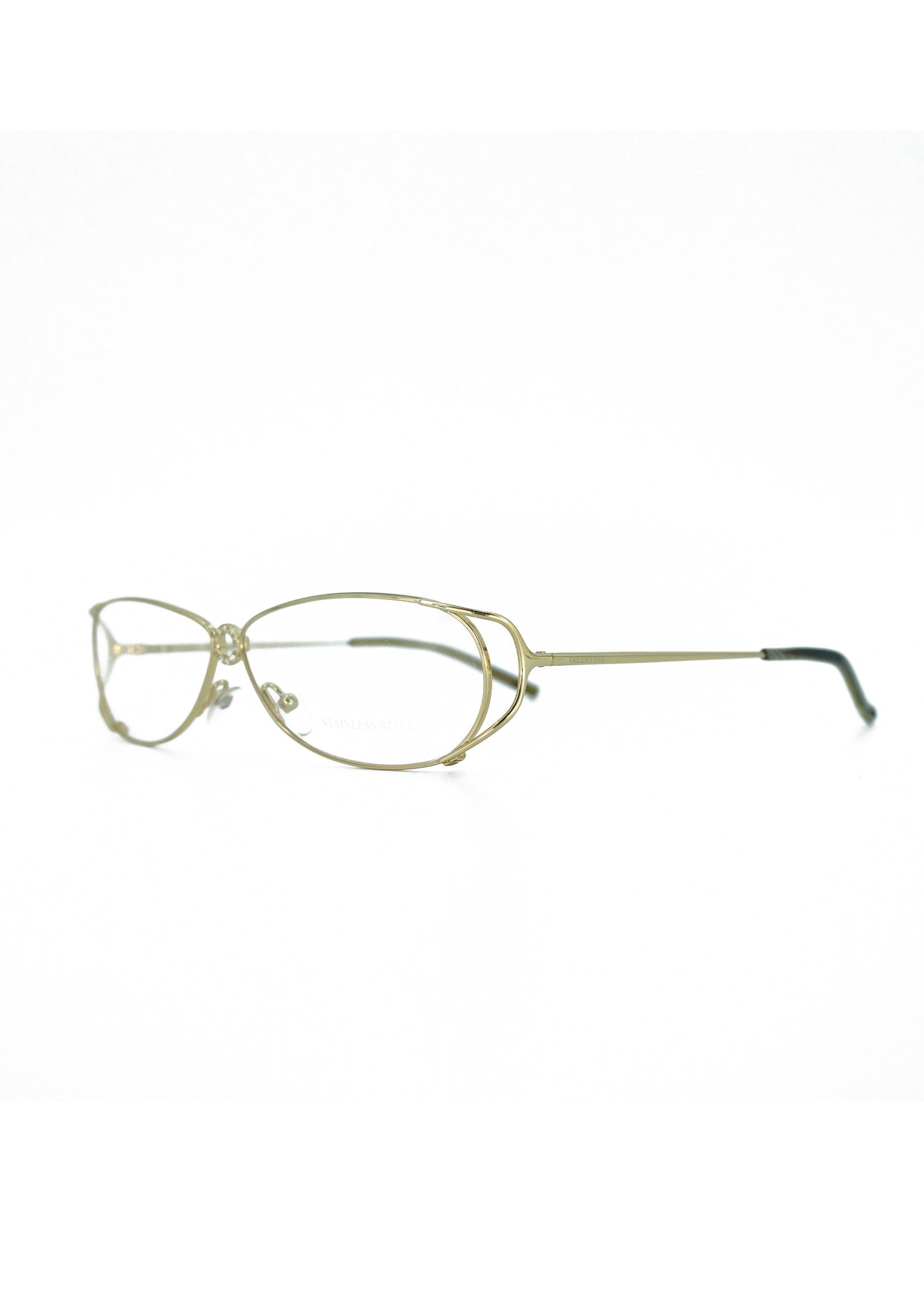 Valentino 90's New Valentino Crystals Gold Frames V 5321 Glasses Size ONE SIZE - 11 Thumbnail