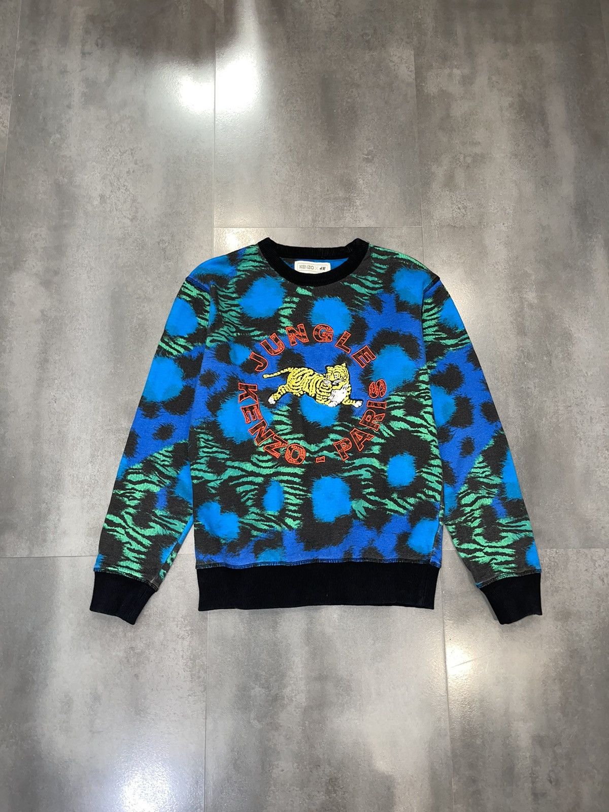 Kenzo X H&M Jungle Multicolor Tiger Crewneck