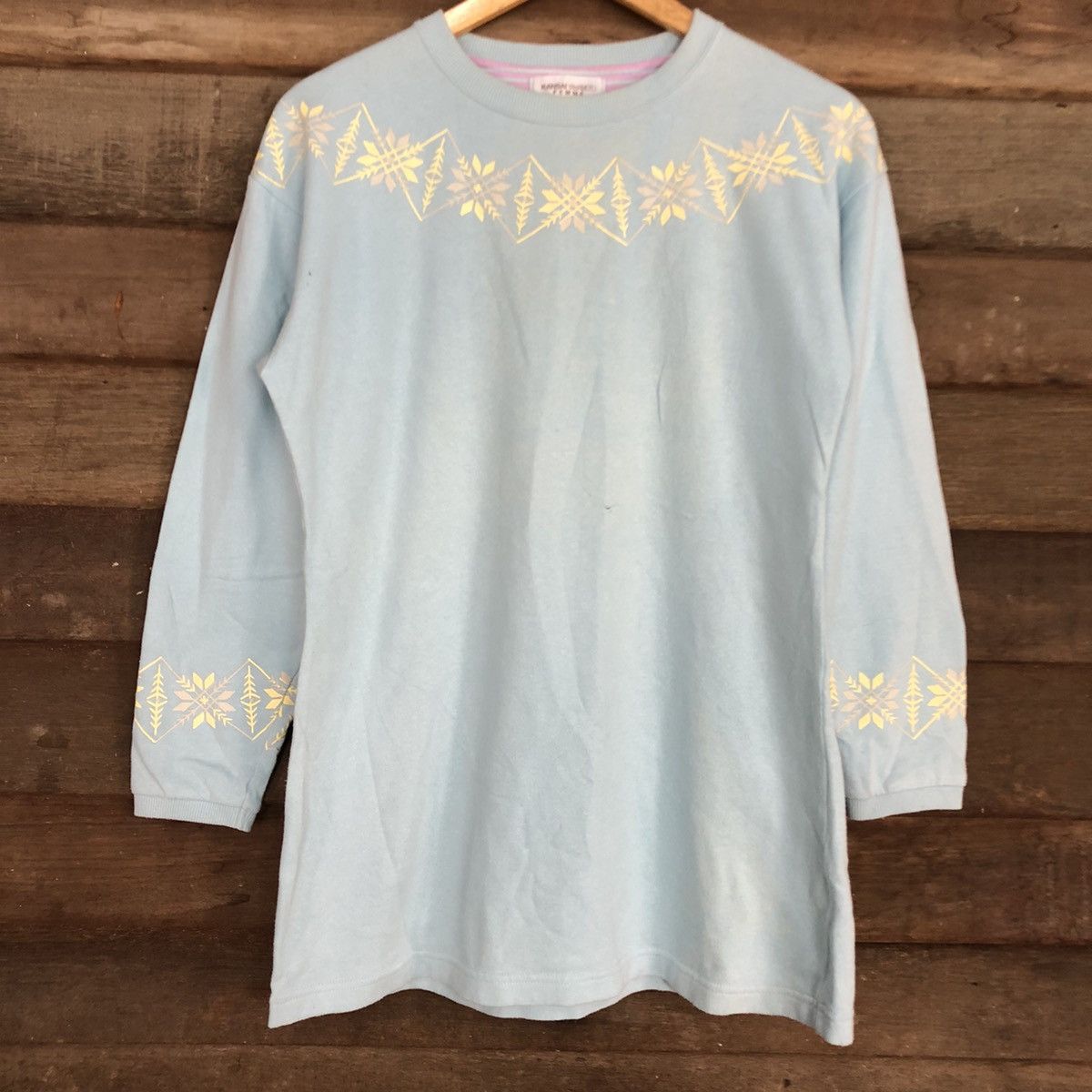 Japanese Brand × Kansai Yamamoto Kansai Yamamoto Femme Blue Sweatshirt #3695 Size M / US 6-8 / IT 42-44 - 8 Thumbnail