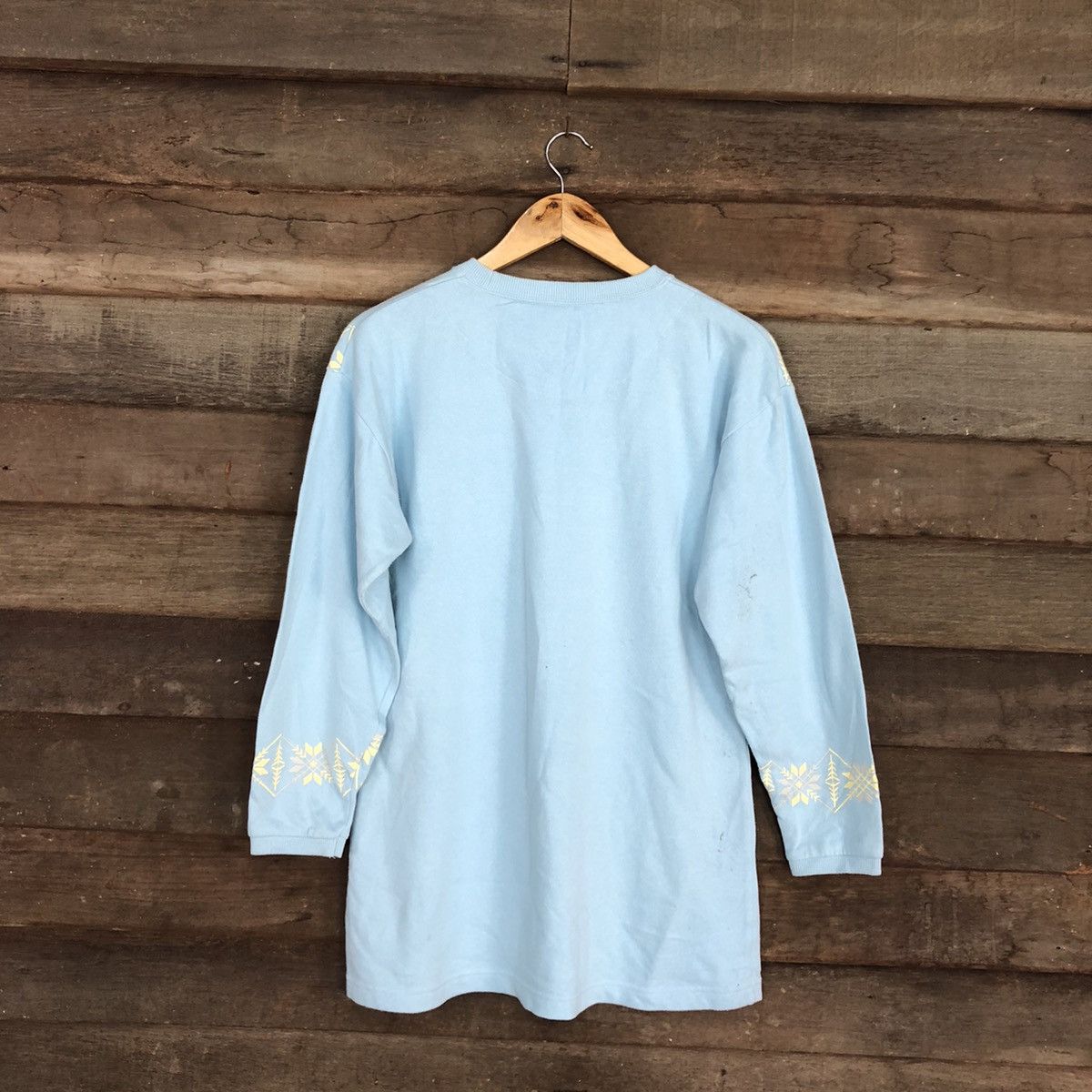 Japanese Brand × Kansai Yamamoto Kansai Yamamoto Femme Blue Sweatshirt #3695 Size M / US 6-8 / IT 42-44 - 12 Thumbnail