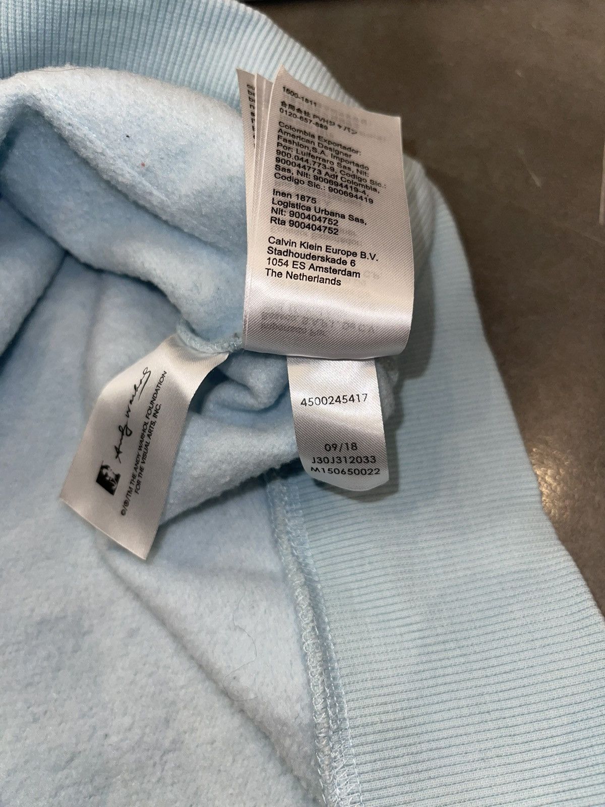 Calvin Klein 205W39NYC Calvin Klein X Andy Warhol Horse Print Baby Blue Hoodie Size US L / EU 52-54 / 3 - 18 Thumbnail