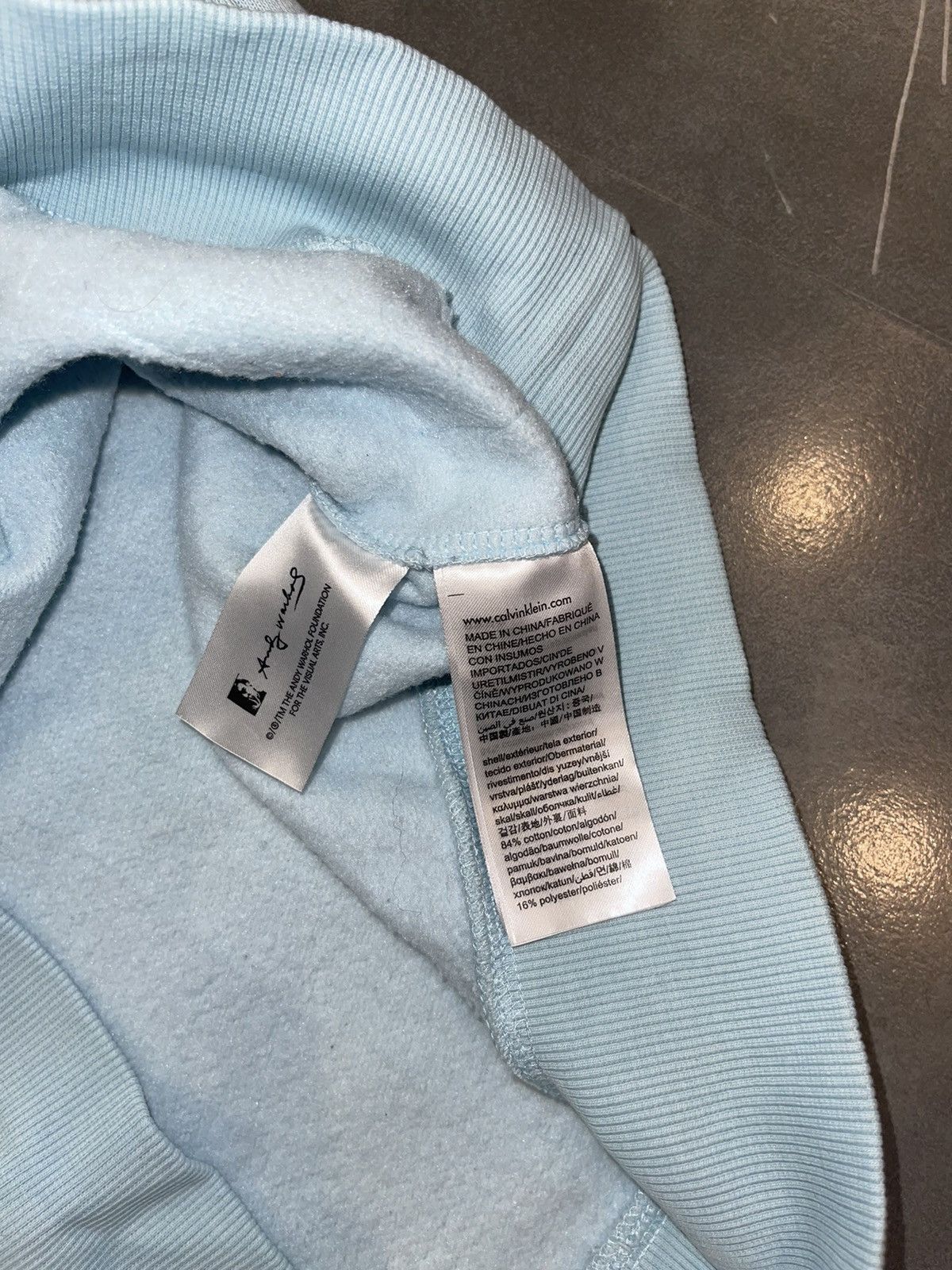 Calvin Klein 205W39NYC Calvin Klein X Andy Warhol Horse Print Baby Blue Hoodie Size US L / EU 52-54 / 3 - 17 Thumbnail