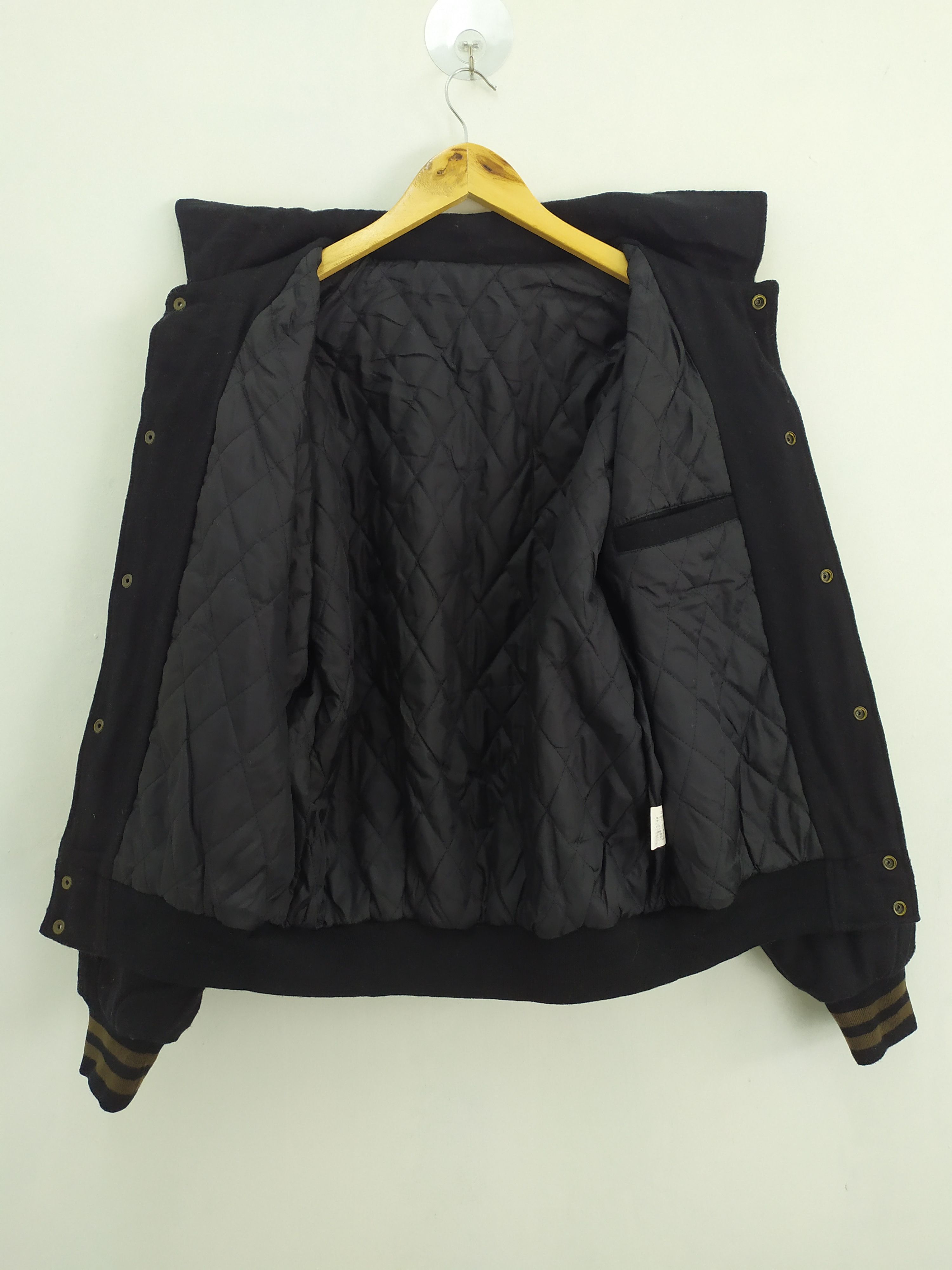 George GEORGIA ENJOY QUALITY COFFEE WOOL VARSITY JACKET Size US L / EU 52-54 / 3 - 12 Thumbnail
