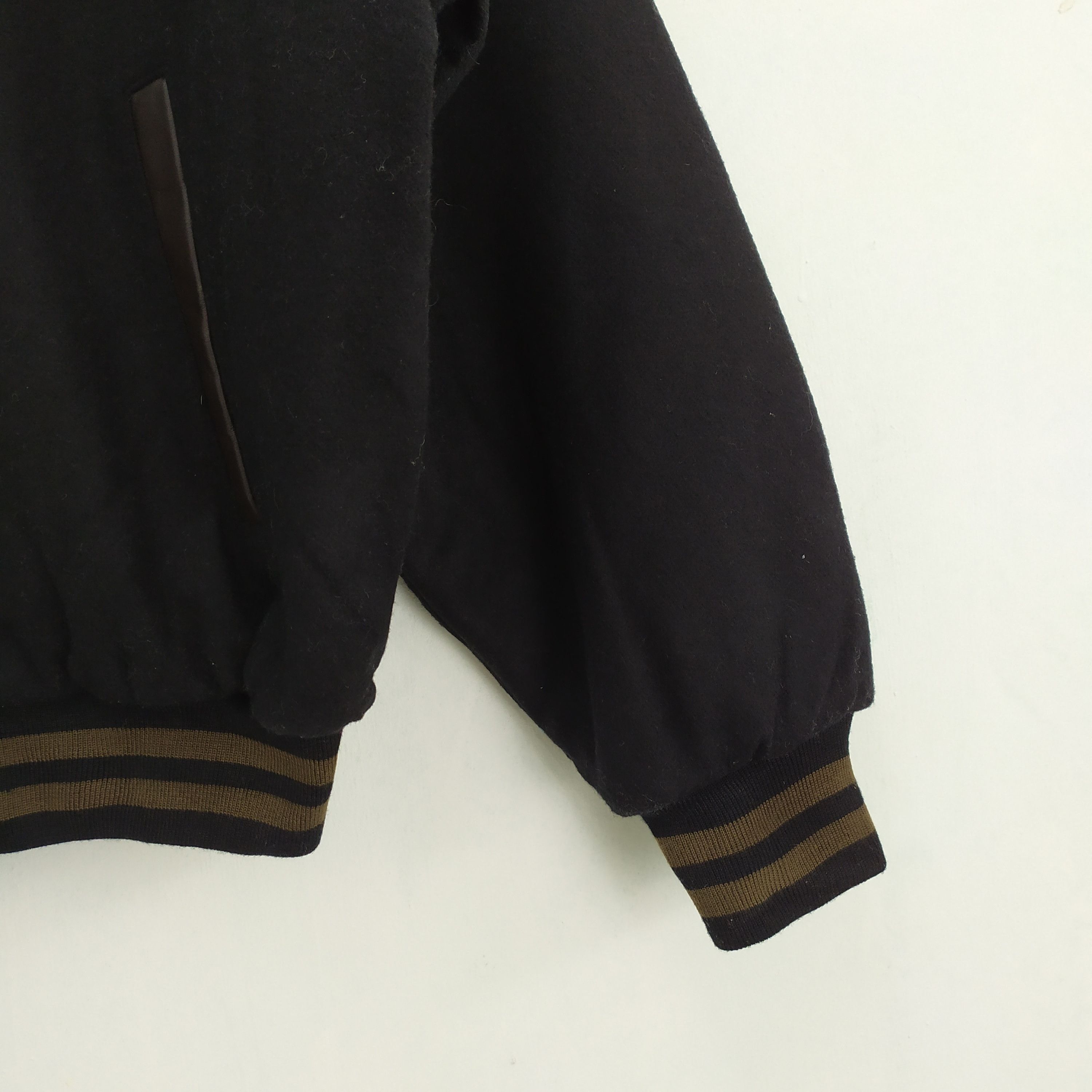 George GEORGIA ENJOY QUALITY COFFEE WOOL VARSITY JACKET Size US L / EU 52-54 / 3 - 4 Thumbnail