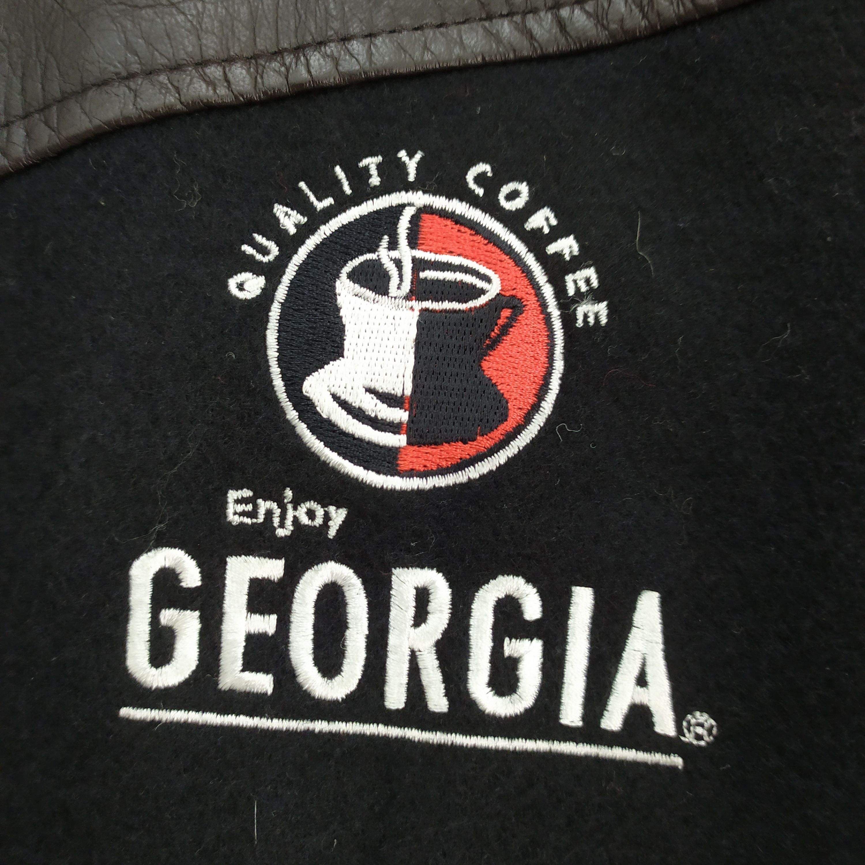 George GEORGIA ENJOY QUALITY COFFEE WOOL VARSITY JACKET Size US L / EU 52-54 / 3 - 2 Thumbnail