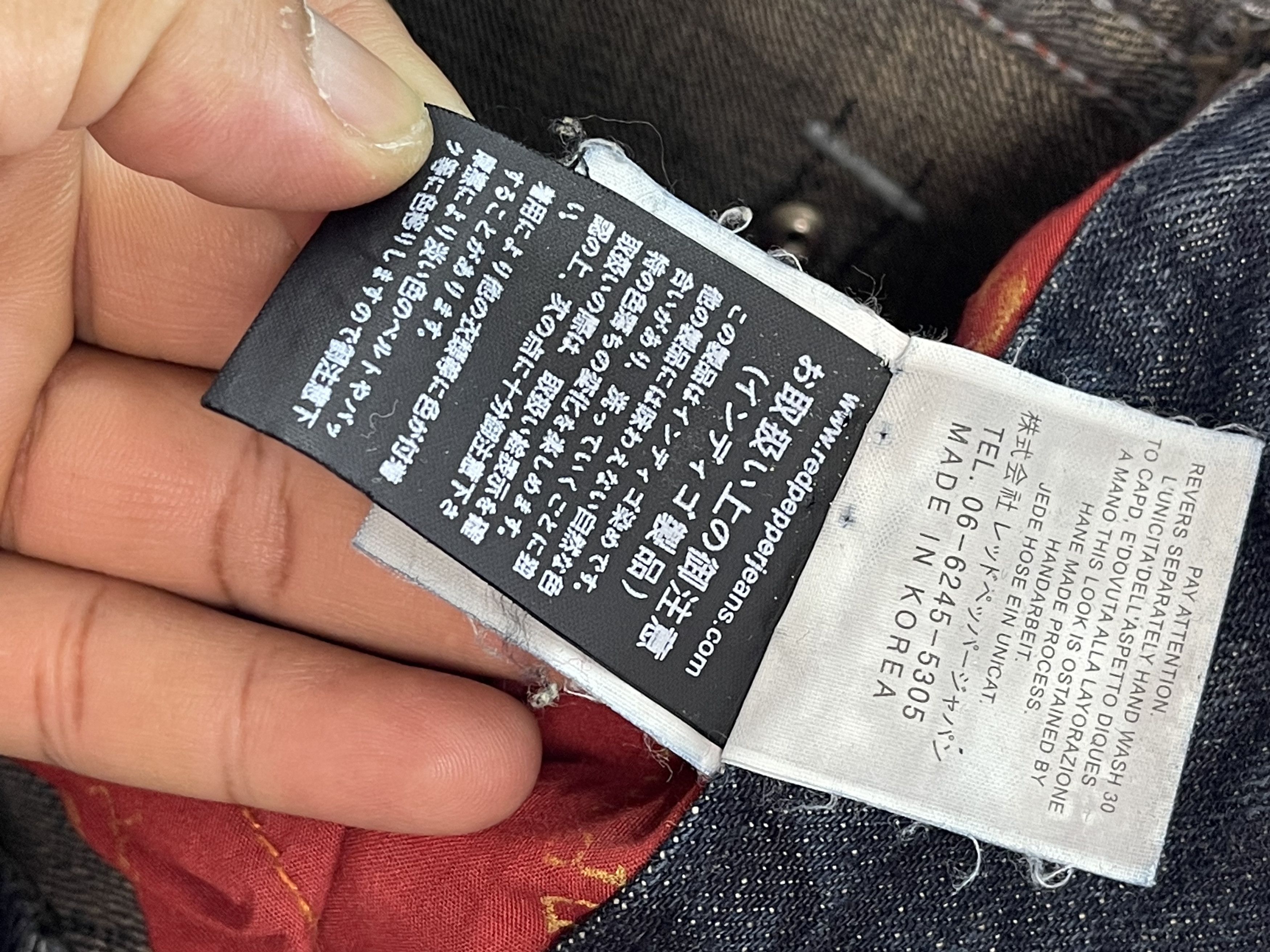 Japanese Brand × Vintage Vintage Red Pepper Special Design Denim Size US 31 - 13 Thumbnail