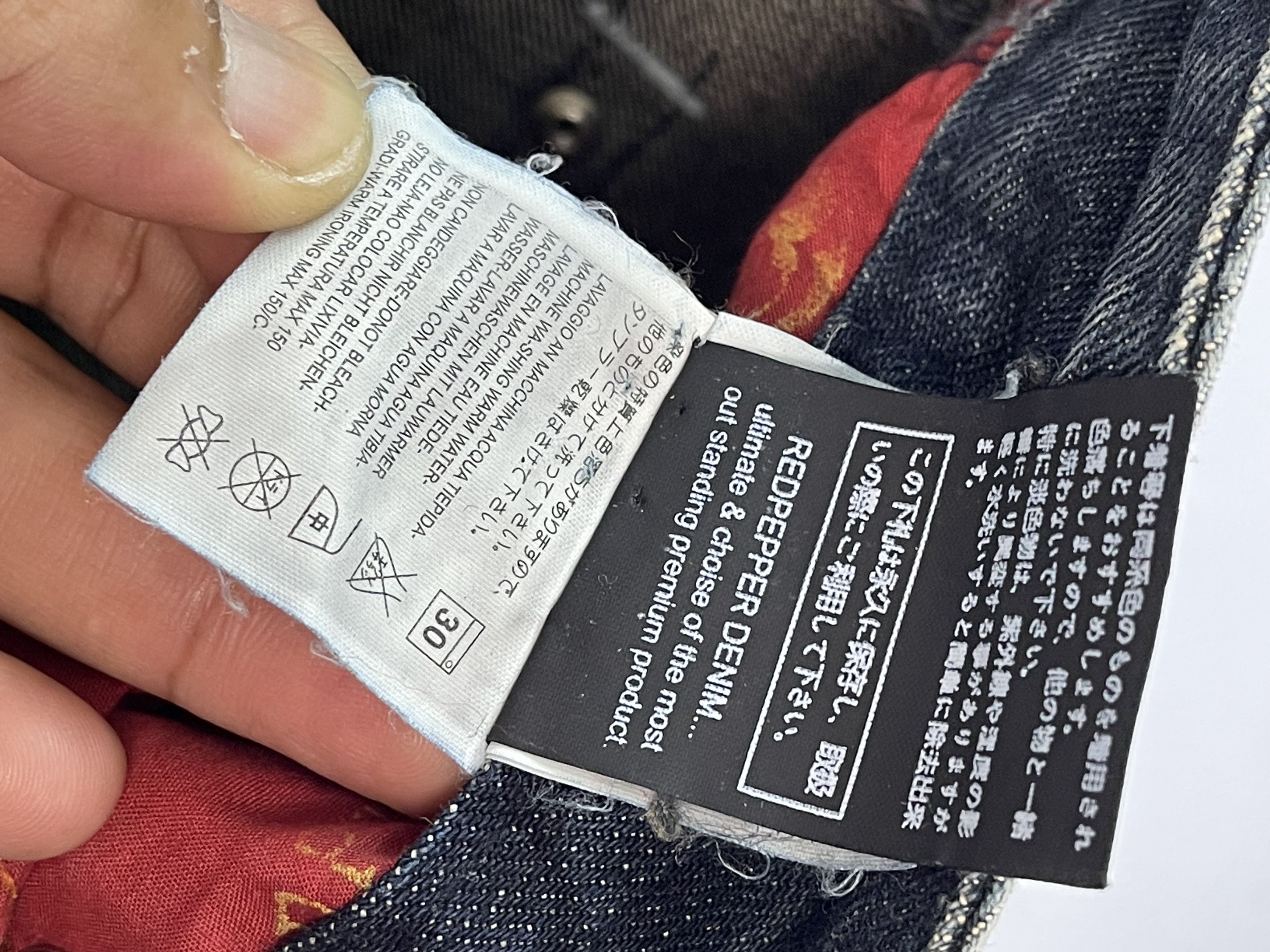 Japanese Brand × Vintage Vintage Red Pepper Special Design Denim Size US 31 - 12 Thumbnail