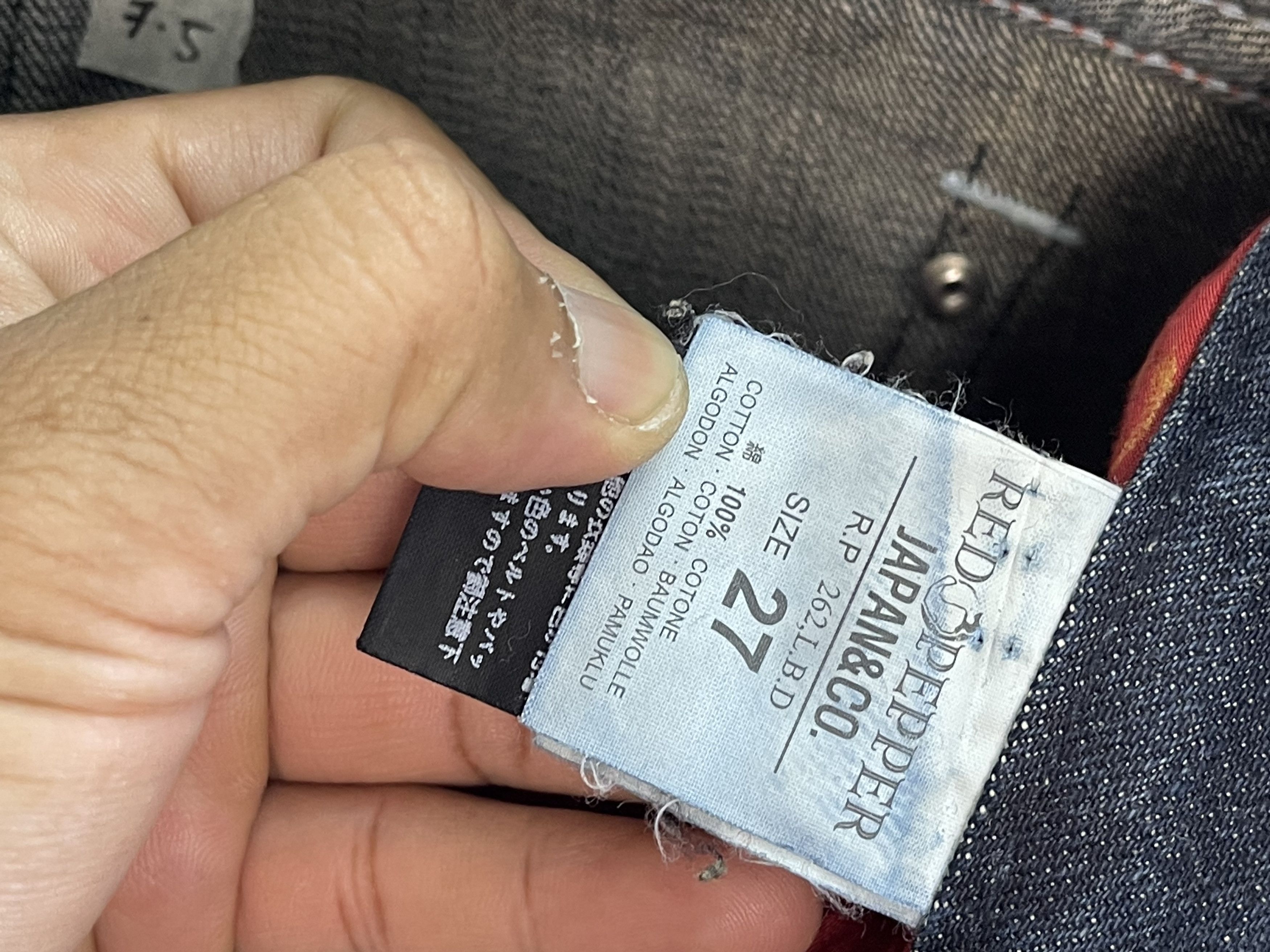 Japanese Brand × Vintage Vintage Red Pepper Special Design Denim Size US 31 - 14 Thumbnail