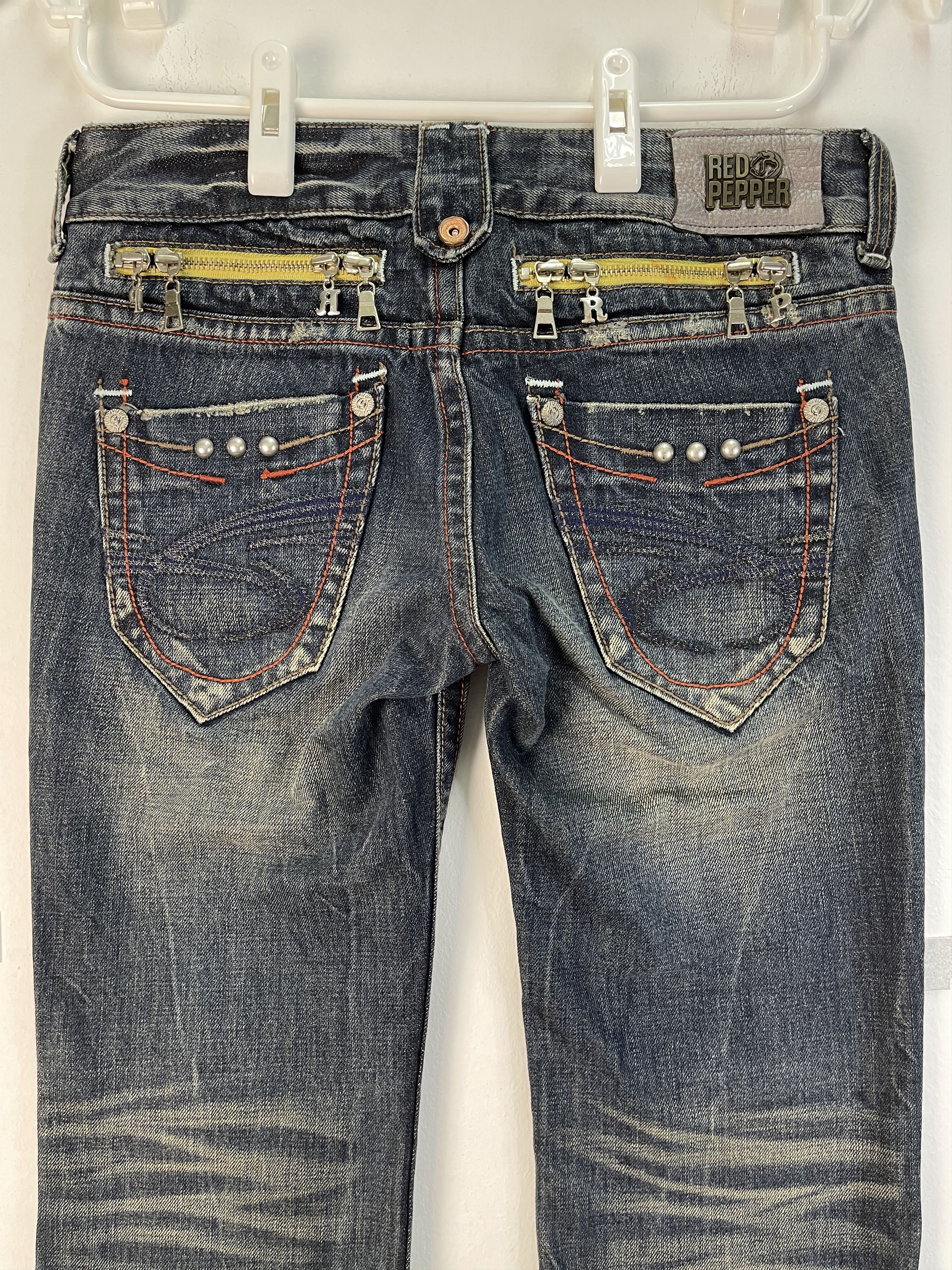 Japanese Brand × Vintage Vintage Red Pepper Special Design Denim Size US 31 - 1 Thumbnail