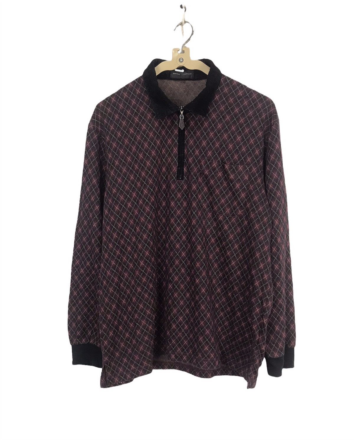 Japanese Brand × Kansai Yamamoto Kansai Yamamoto half zipper long sleeve shirt Size US M / EU 48-50 / 2 - 1 Thumbnail