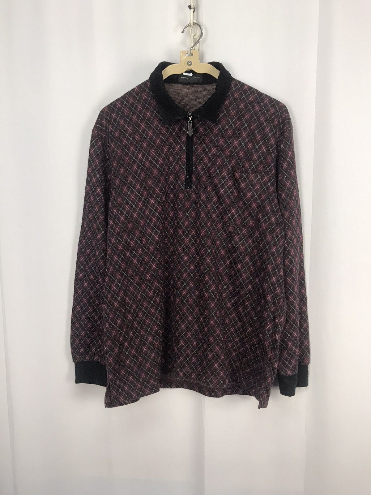 Japanese Brand × Kansai Yamamoto Kansai Yamamoto half zipper long sleeve shirt Size US M / EU 48-50 / 2 - 6 Thumbnail