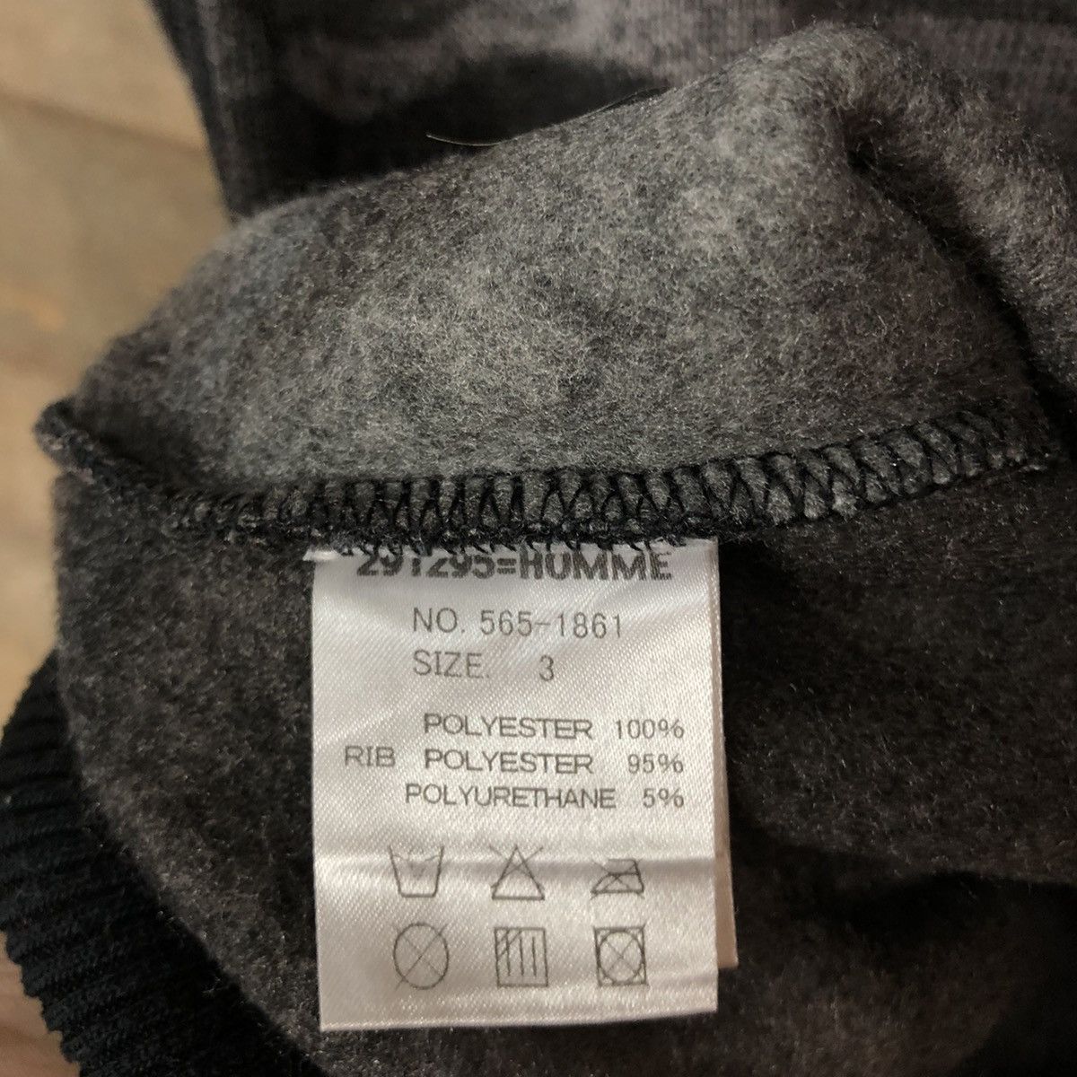 Japanese Brand 291295 Homme Grey sweatshirt japan Hoodies #3701 Size US M / EU 48-50 / 2 - 13 Thumbnail