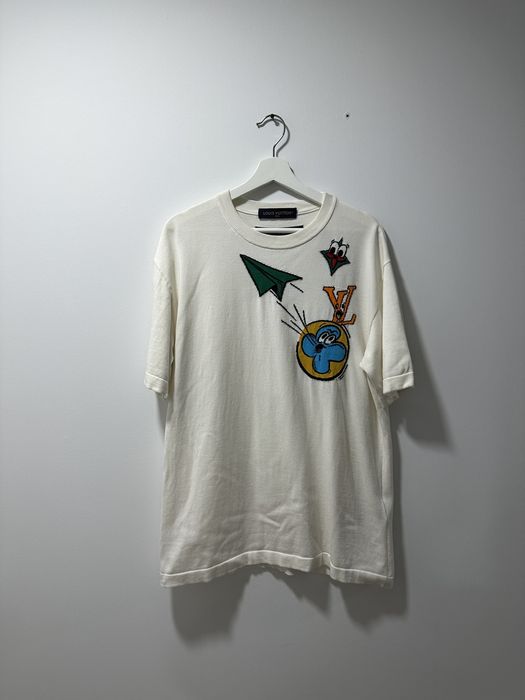 Louis Vuitton Camiseta Monogram Comics en intarsia Multicolor