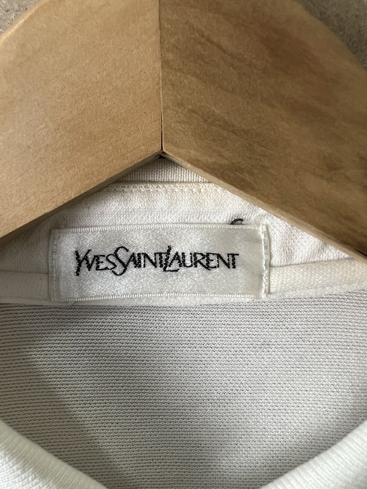 Vintage × Yves Saint Laurent VTG YVES SAINT LAURENT SLIMFIT LONGSLEEVE POLO SINGLE POCKET Size M / US 6-8 / IT 42-44 - 10 Thumbnail