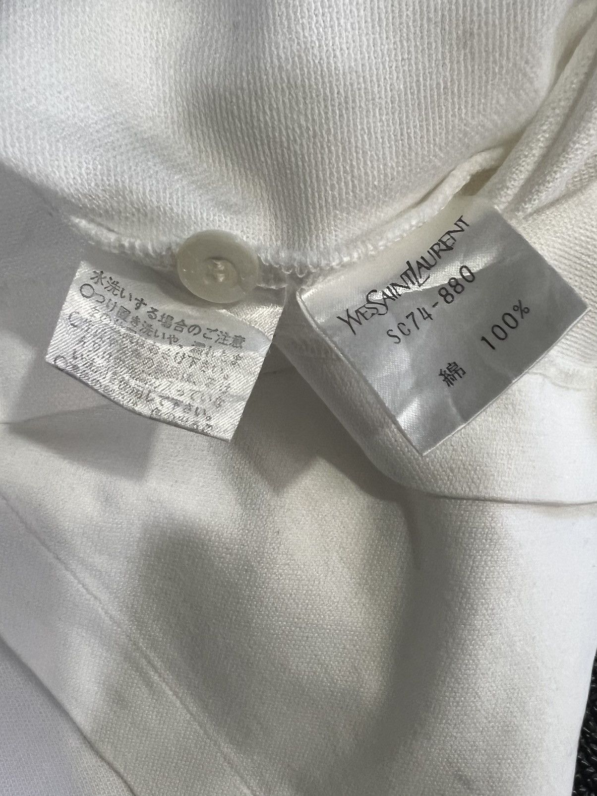 Vintage × Yves Saint Laurent VTG YVES SAINT LAURENT SLIMFIT LONGSLEEVE POLO SINGLE POCKET Size M / US 6-8 / IT 42-44 - 11 Thumbnail